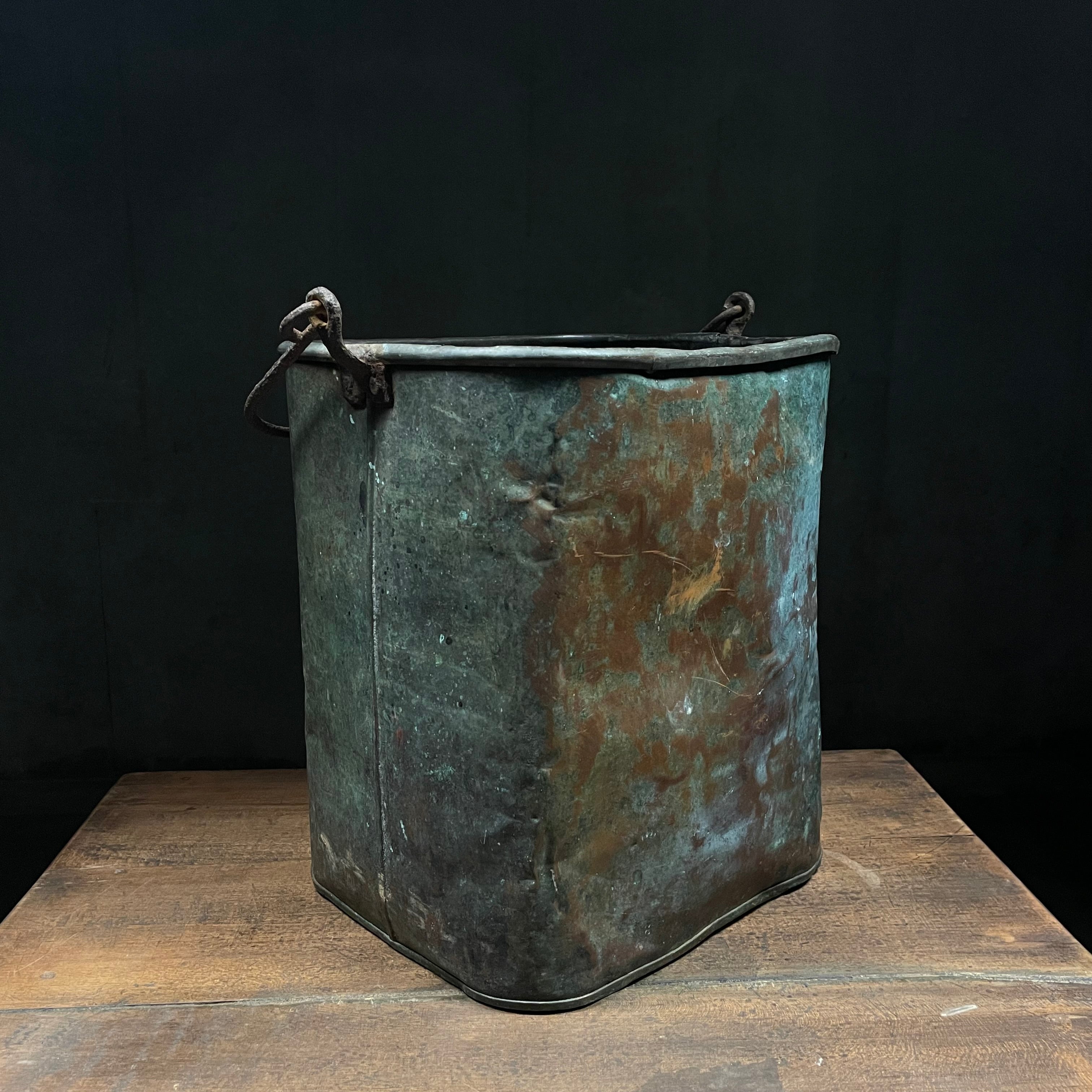 1930 Solid Copper Bucket