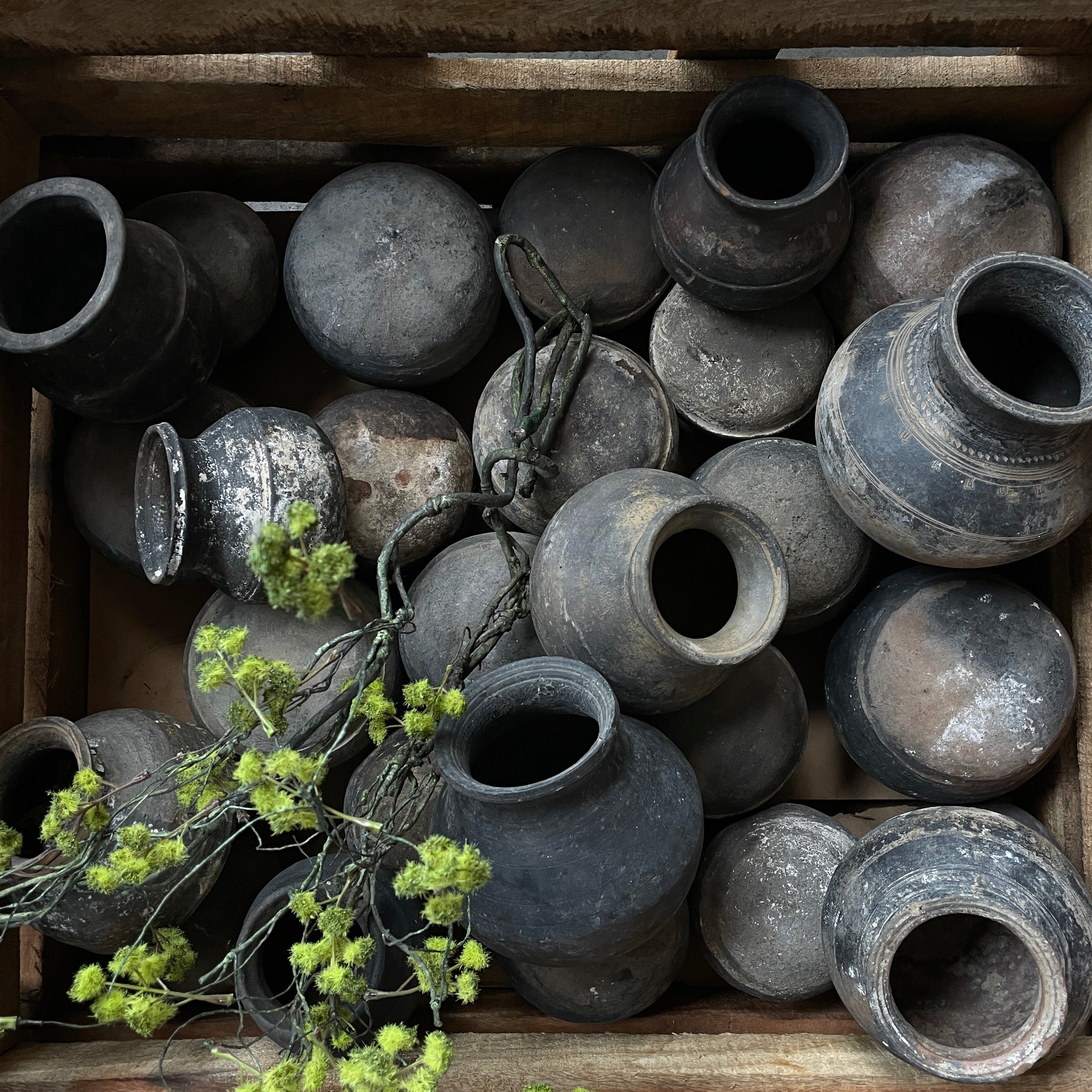 Small Vintage Clay Earthy Pots
