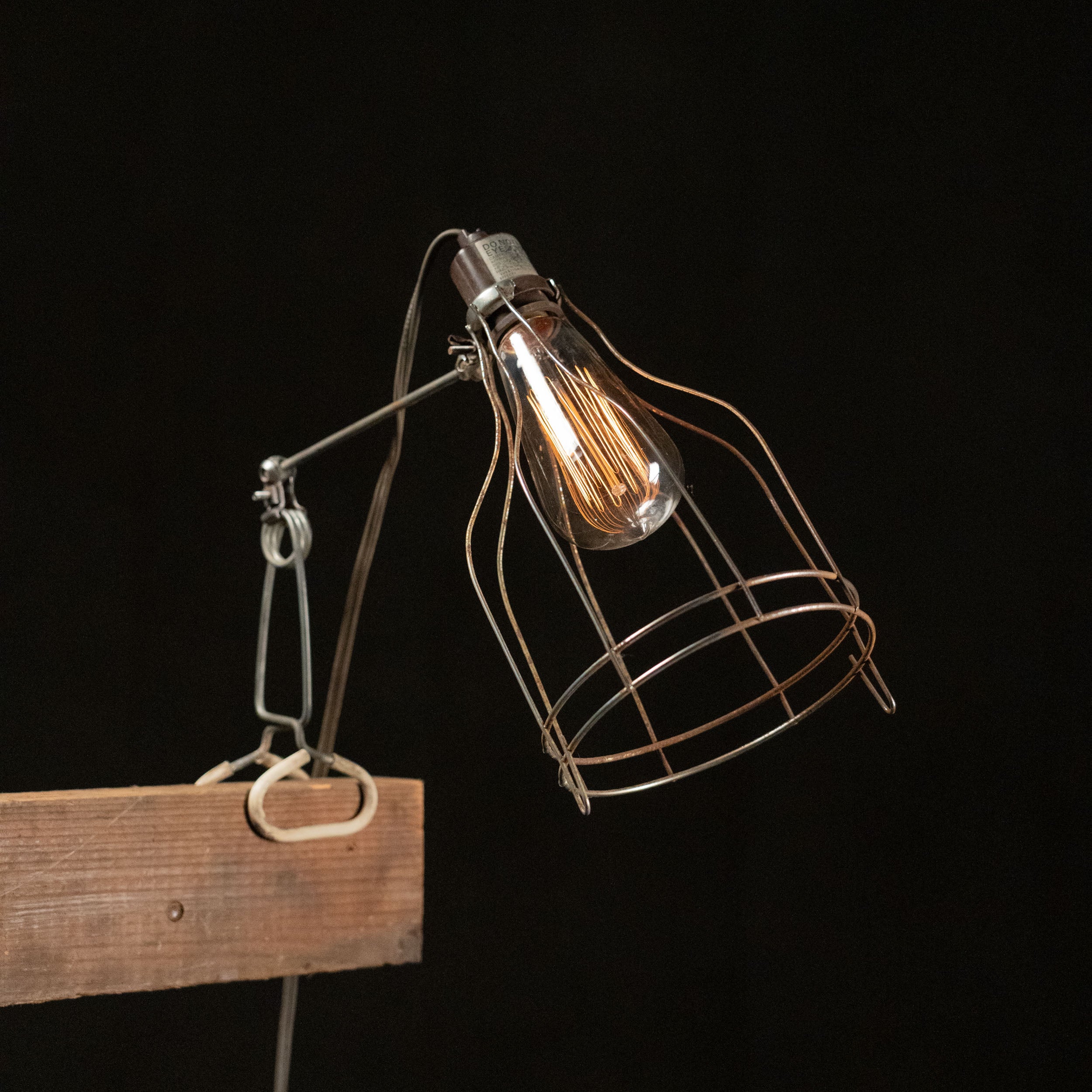 1950 Industrial Clip-on Lamp