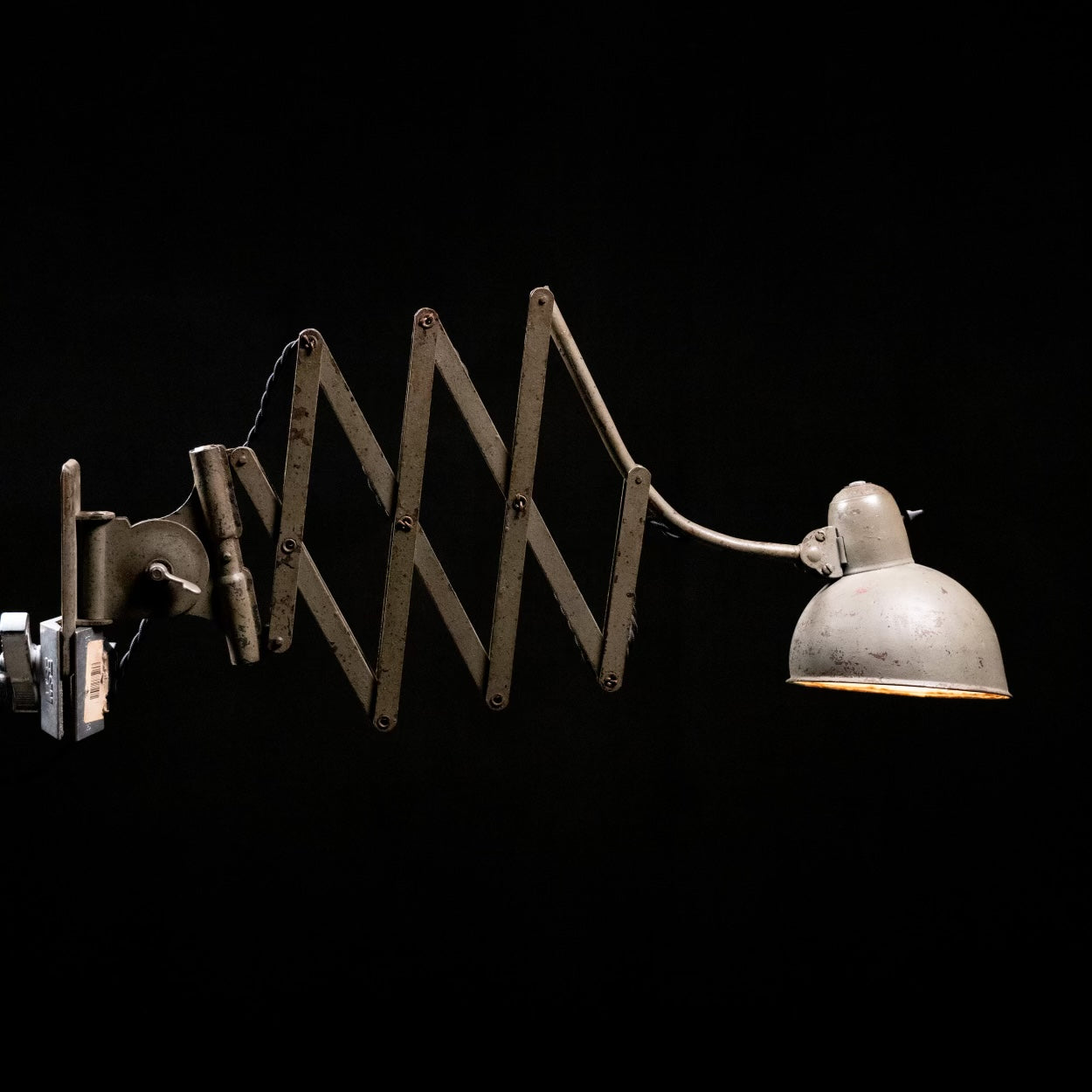 1930 Kaiser Idell Model 6718 Scissor Arm Wall Lamp