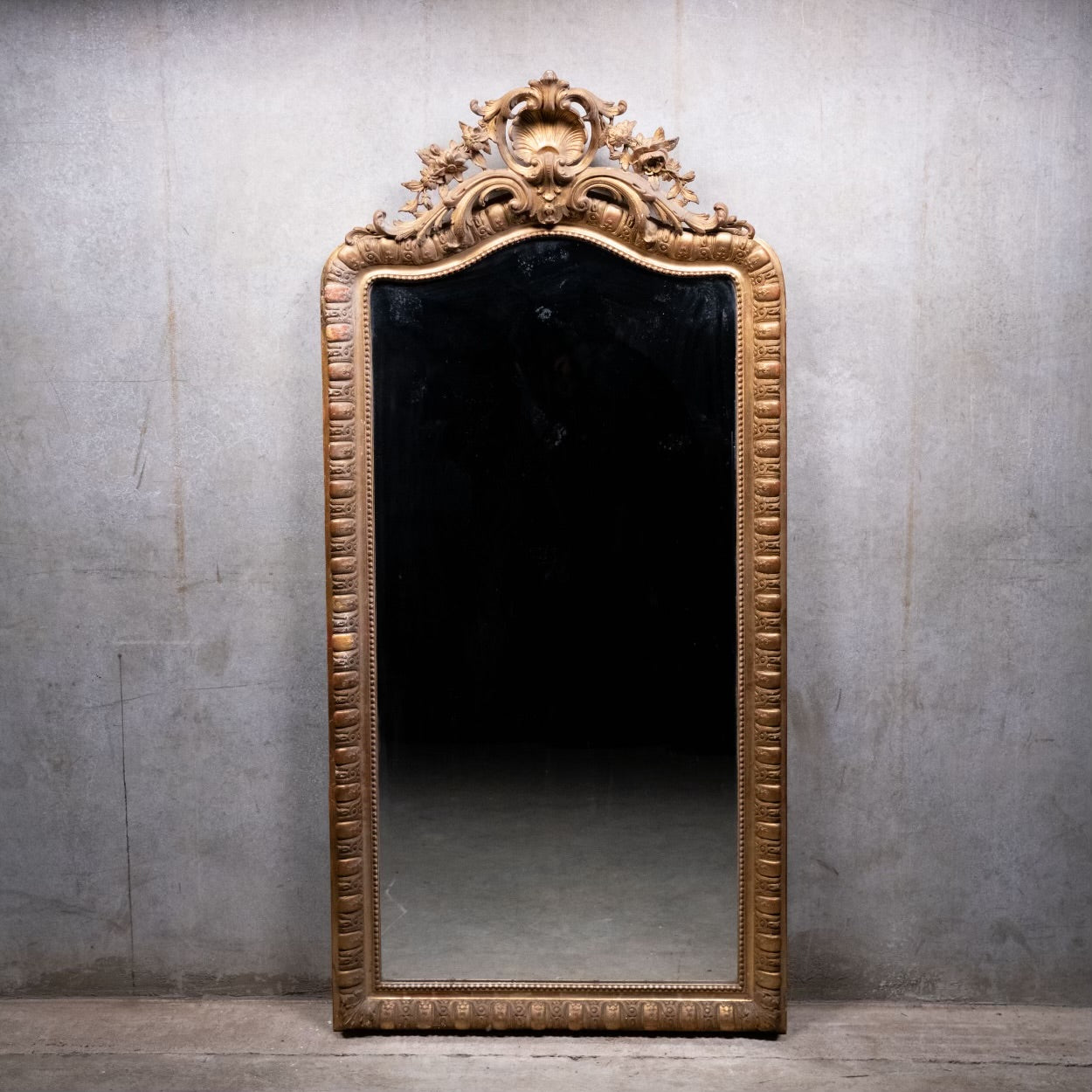 19th Century Louis XVI French Gild Wood Mirror
