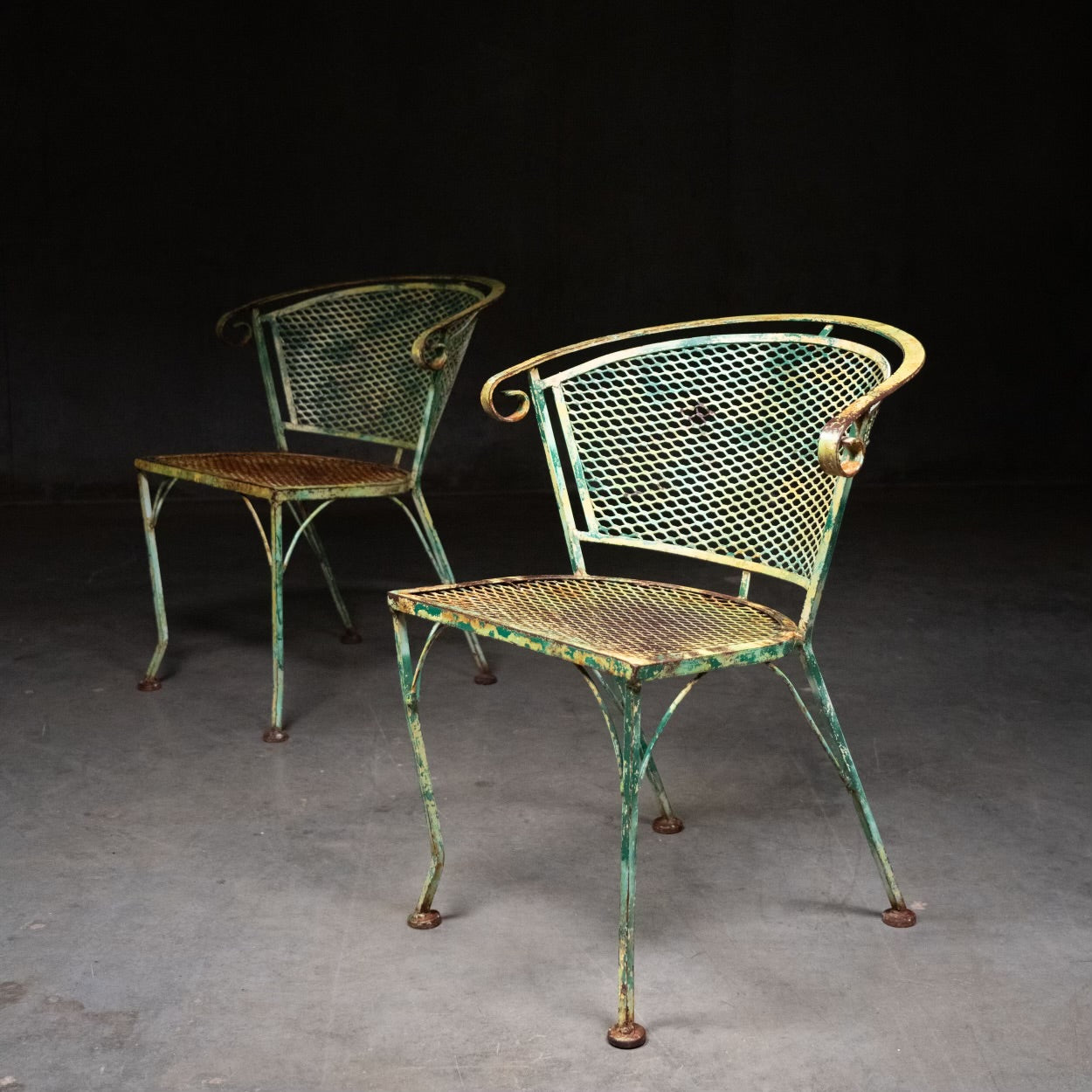 1950 Pair of Salterini Garden Patio Chairs