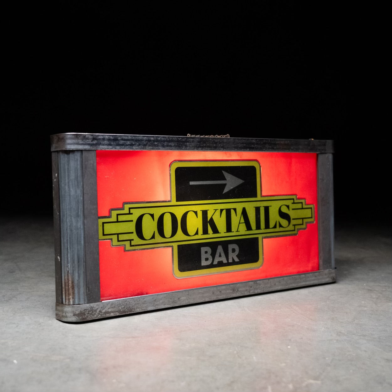 1930 Light Box Cocktail Sign