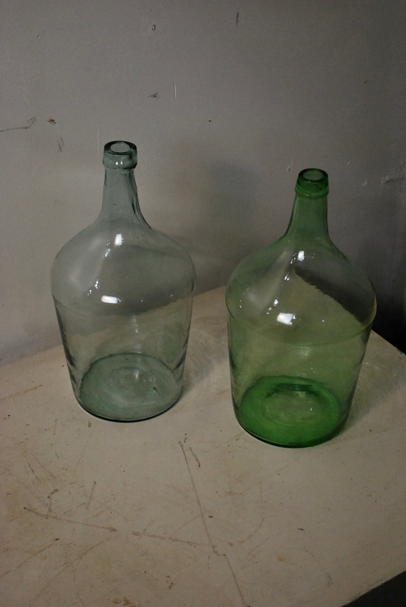 1930 Vintage Glass Wine Bottle Vases Scott Landon Antiques and Interiors