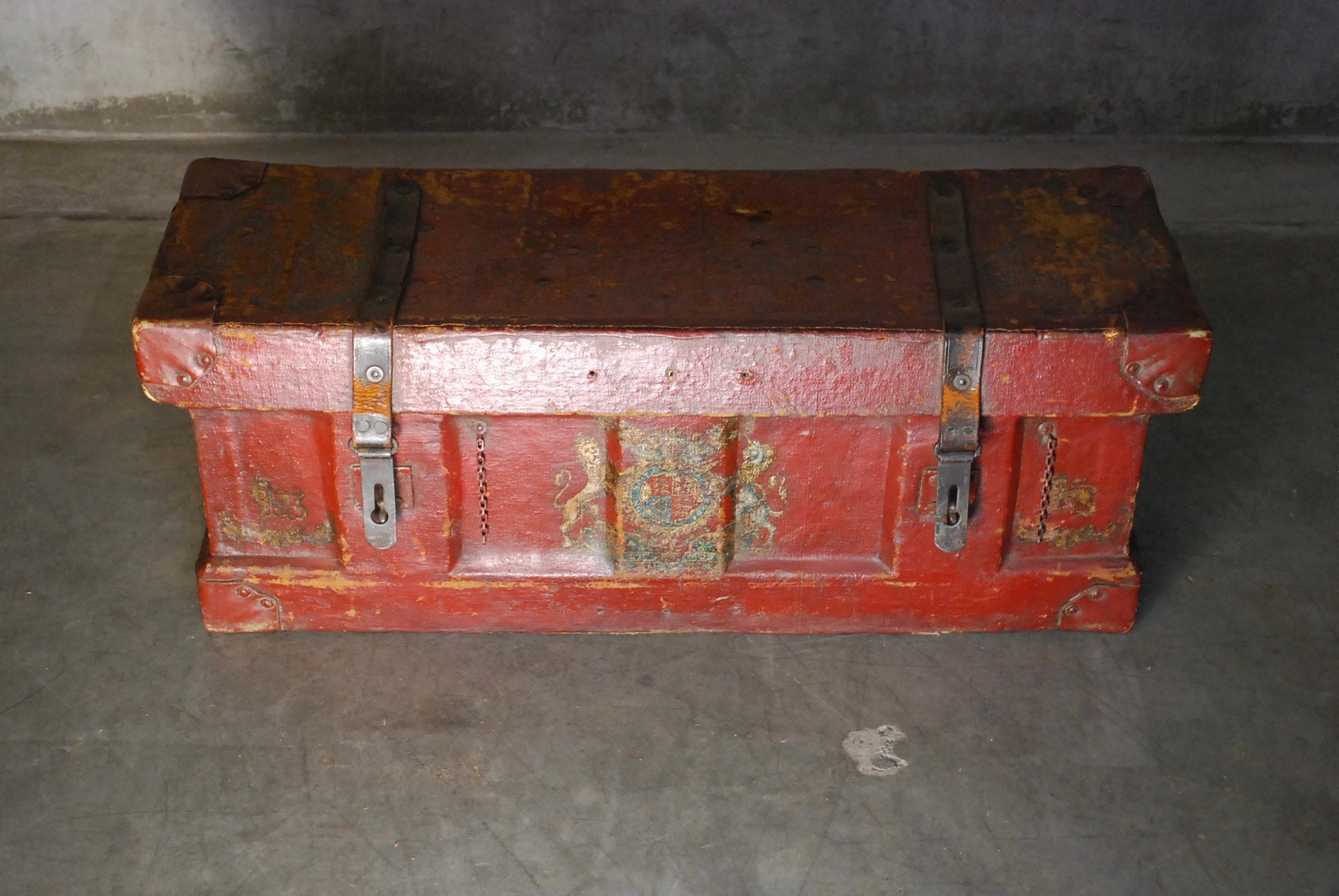 19th c Decorative Steamer Trunk | Scott Landon Antiques and Interiors.