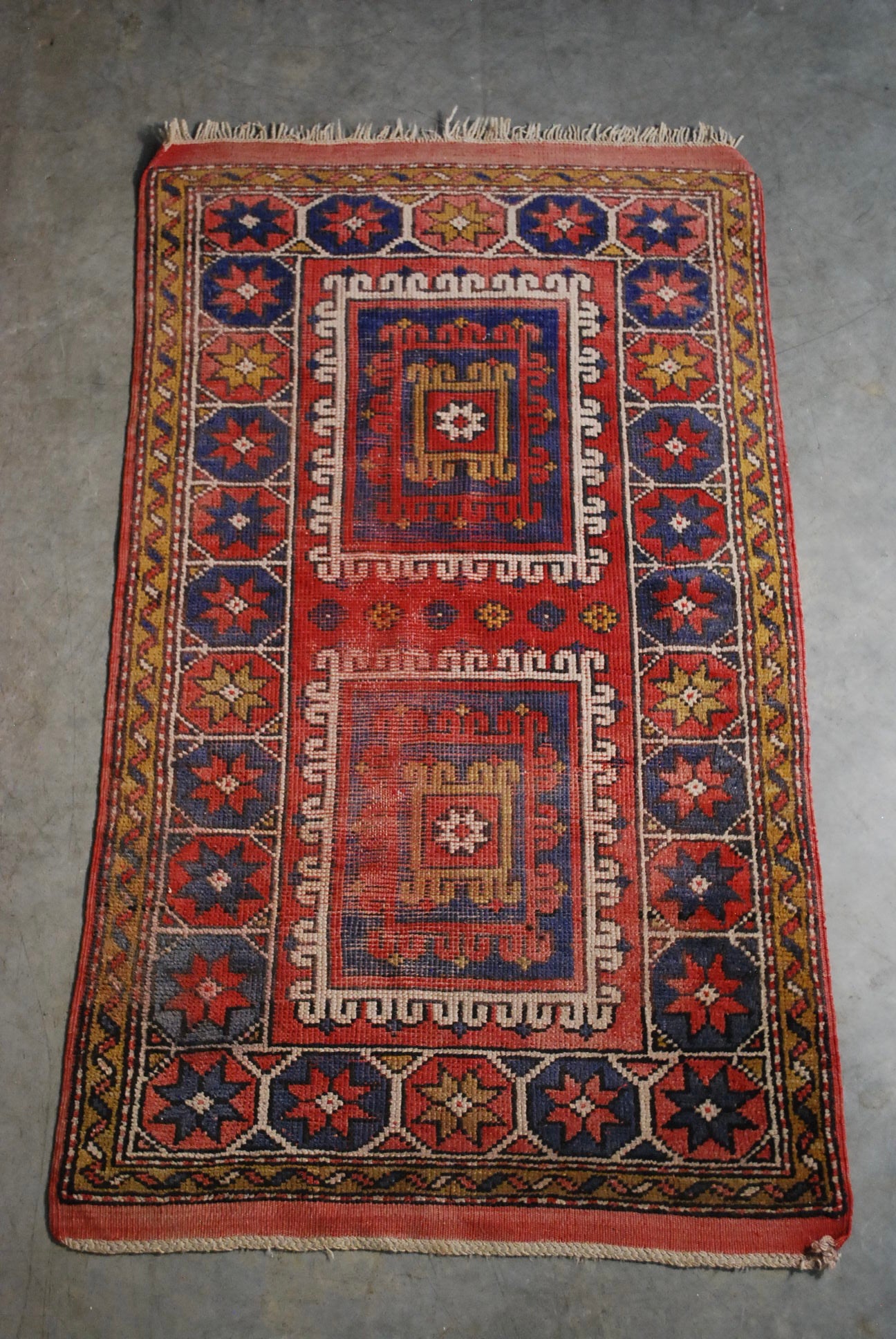 Vintage Persian wool hand made rug | Scott Landon Antiques and Interiors.
