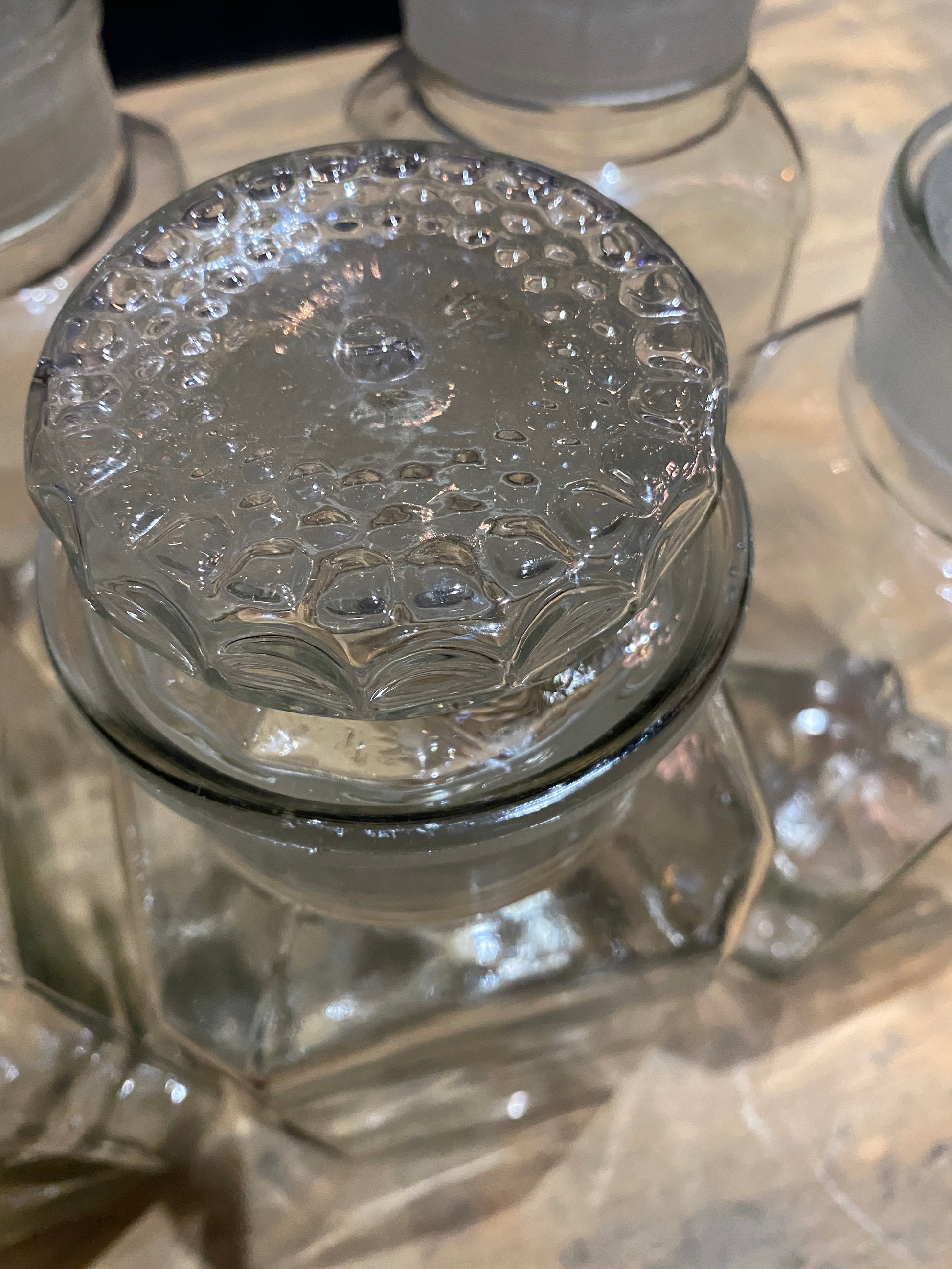 1920 apothecary candy Penny jars | Scott Landon Antiques and Interiors.