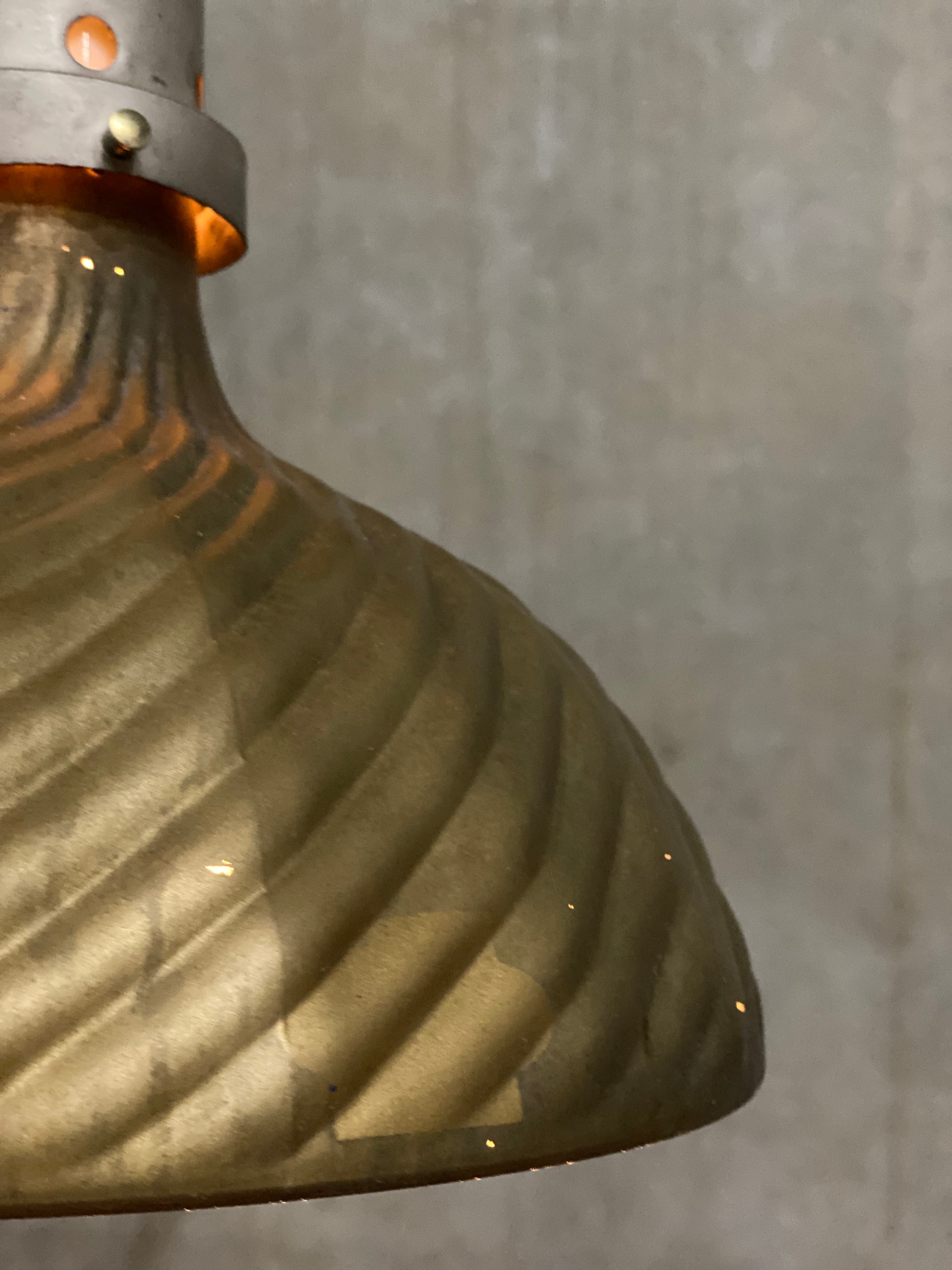 Rare 12” 1910 CURTIS mercury glass pendant light | Scott Landon Antiques and Interiors.