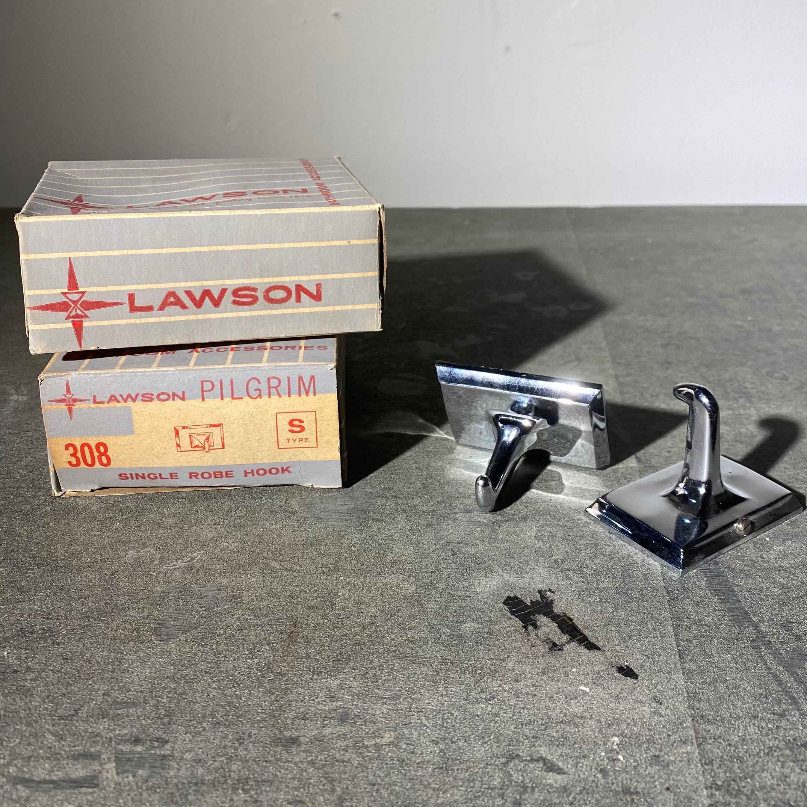 1950 F. H Lawson Bathroom Hooks