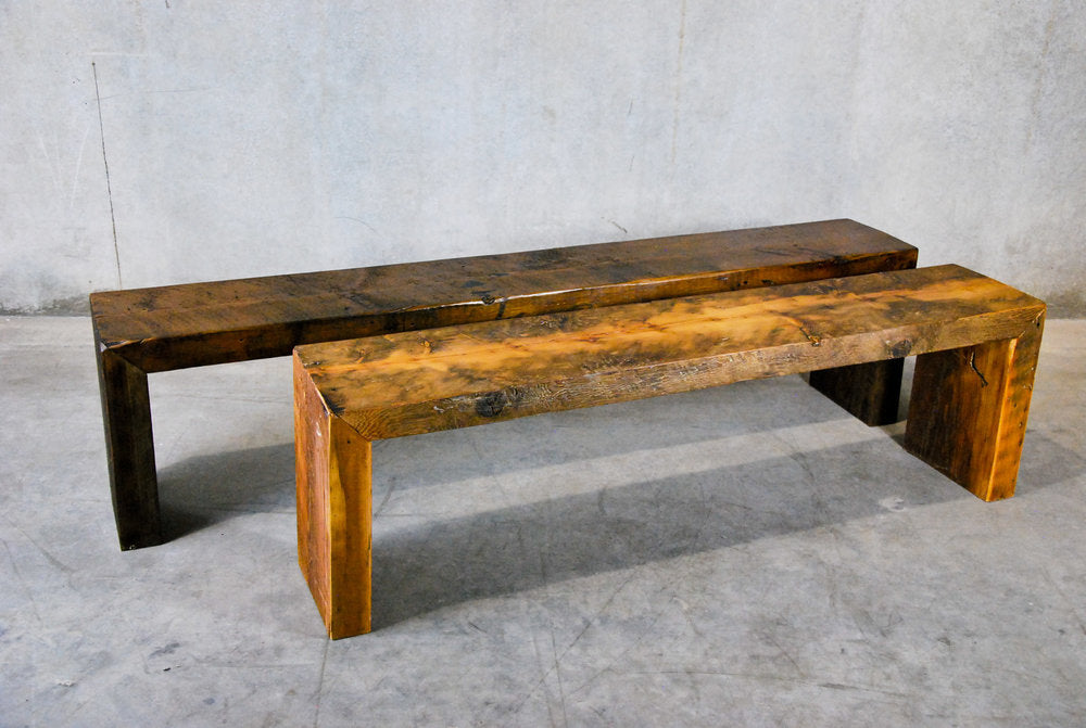 Custom Reclaimed Wood Benches | Scott Landon Antiques and Interiors.