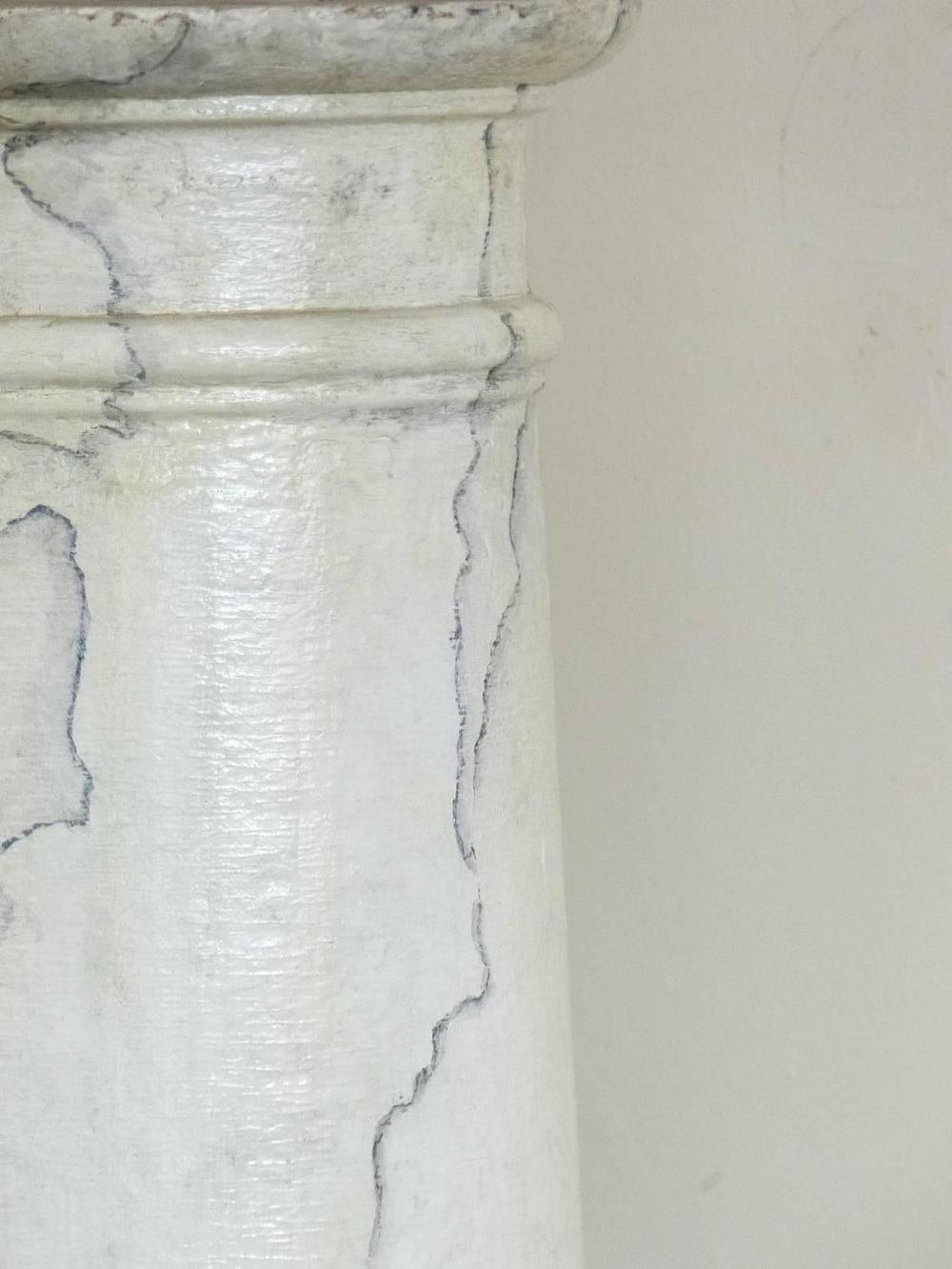 1930 Faux Marble-Painted Wooden Columns | Scott Landon Antiques and Interiors.