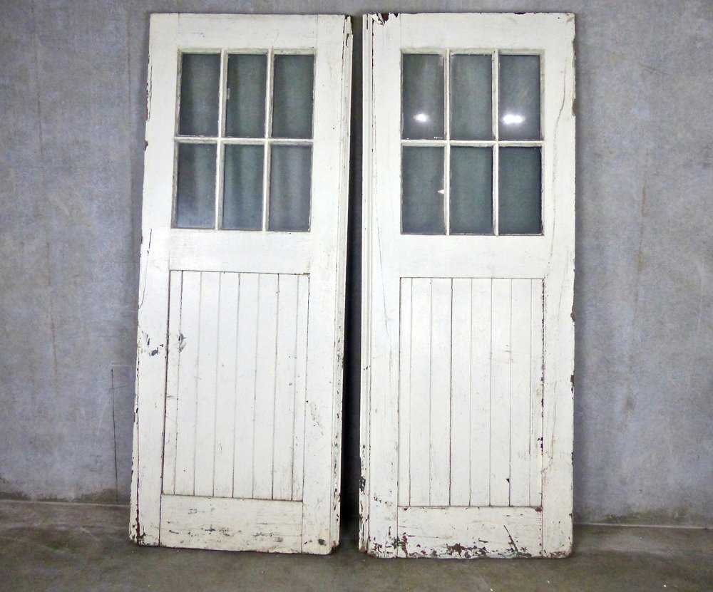 1910 Oversized Wooden Carriage Doors | Scott Landon Antiques and Interiors.