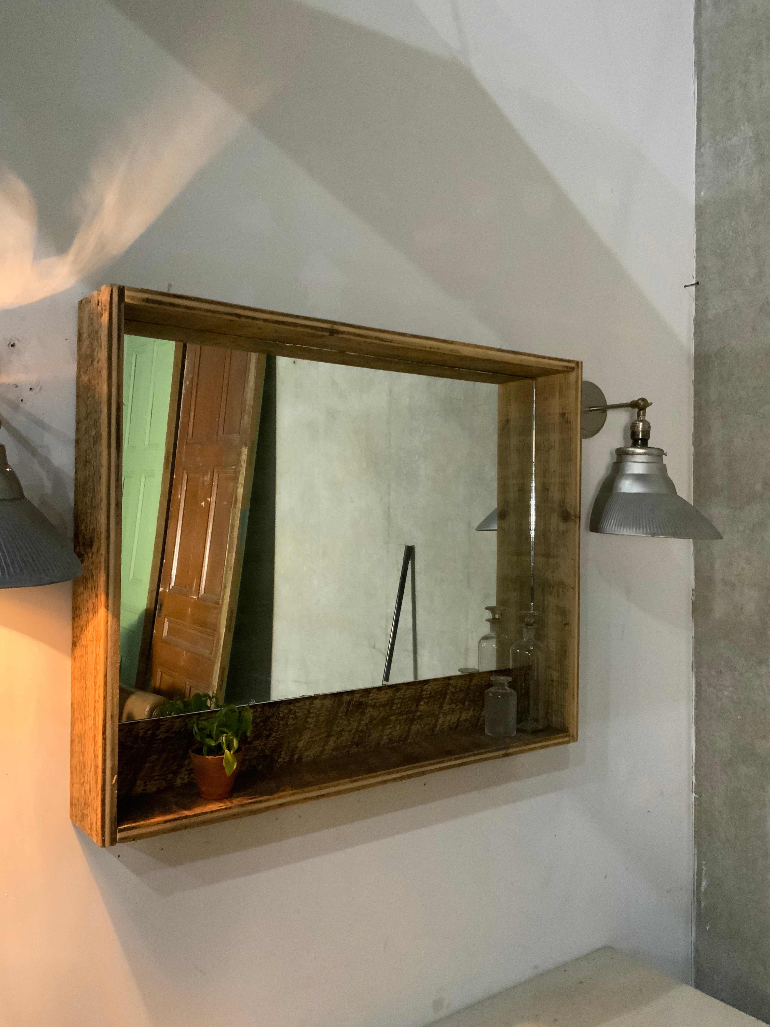 Bespoke Wood Vanity hallway mirror | Scott Landon Antiques and Interiors.