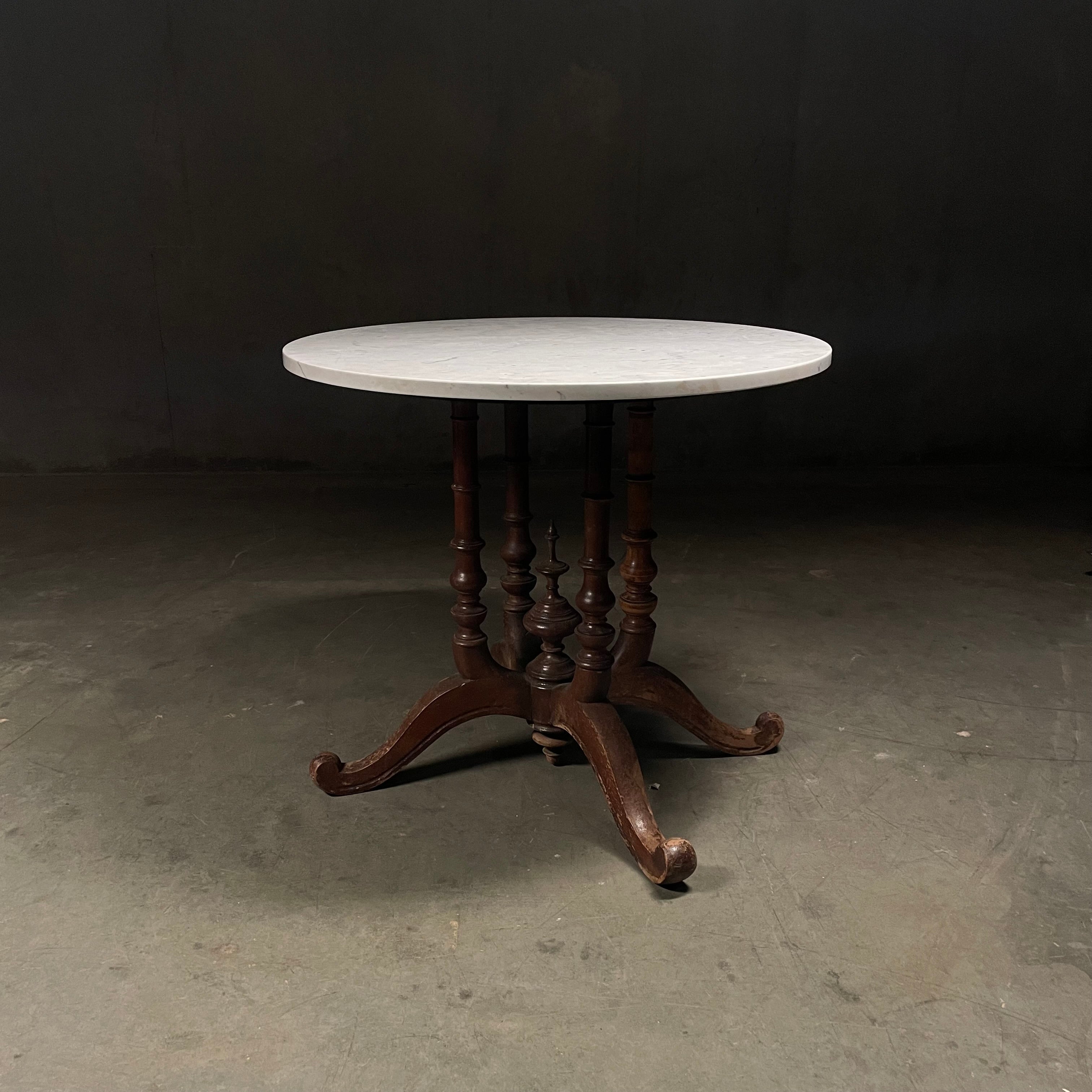 1920 Side Table With Marble Top