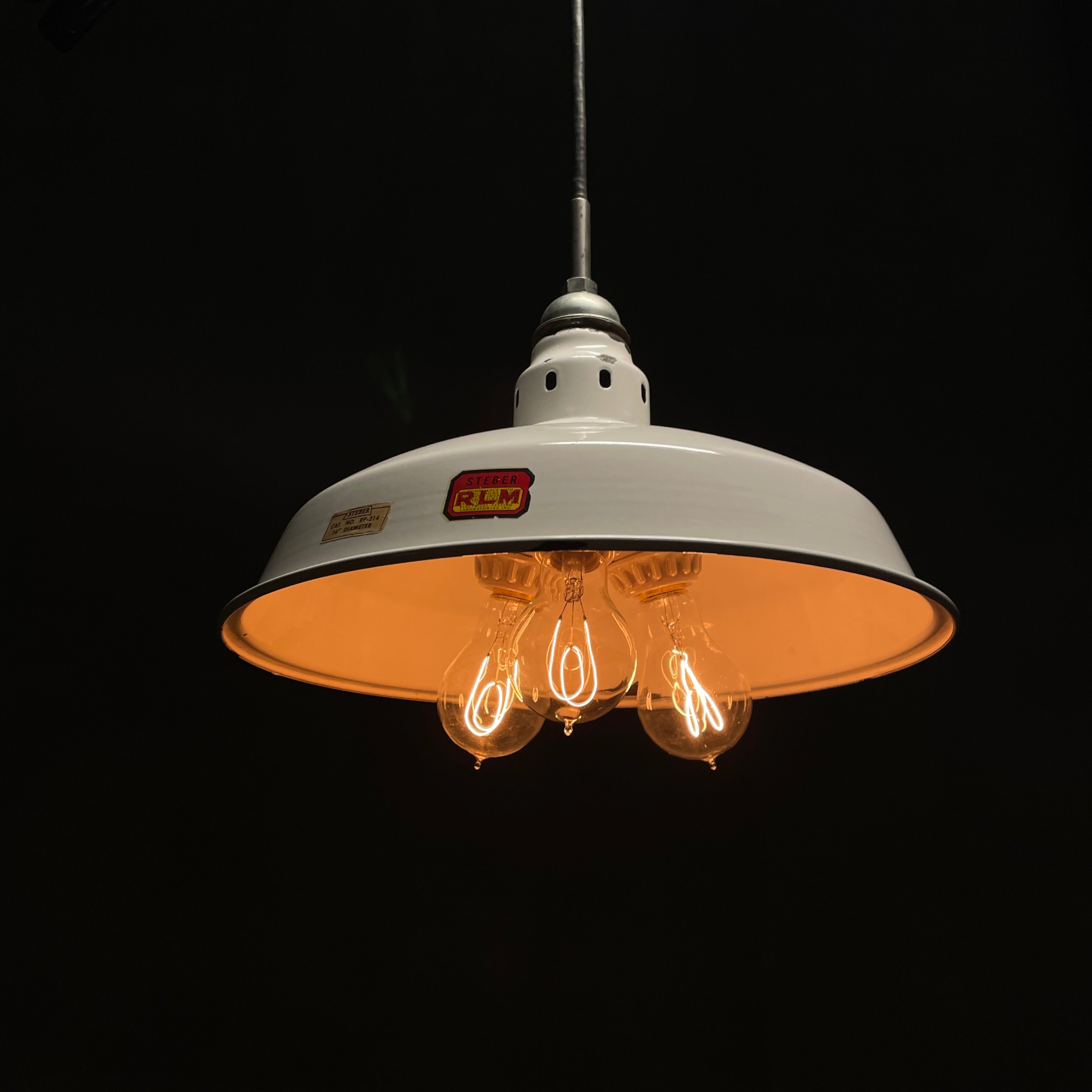 Triple Bulb Industrial Pendant Light