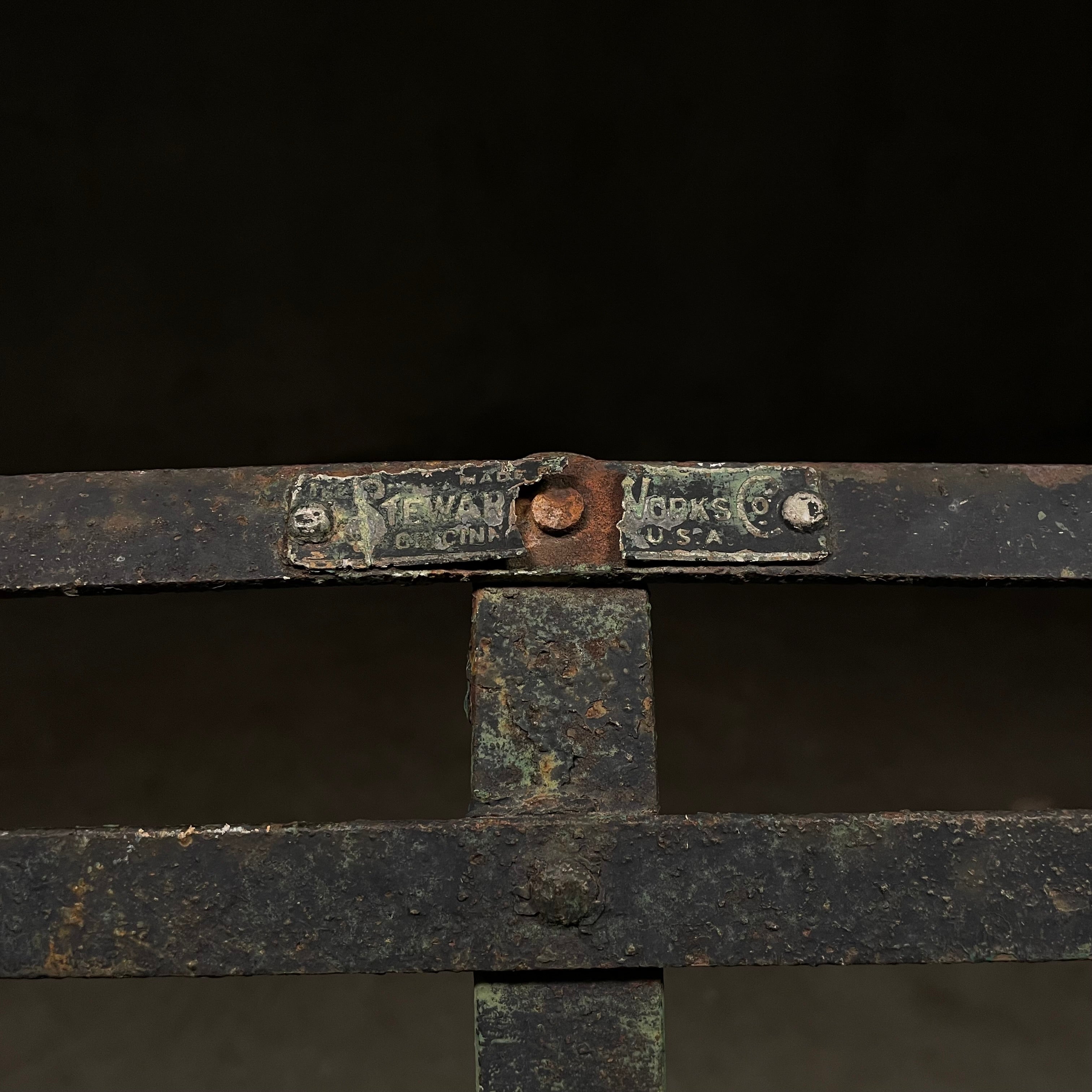1910 Iron Garden Bench by STEWART Iron Works