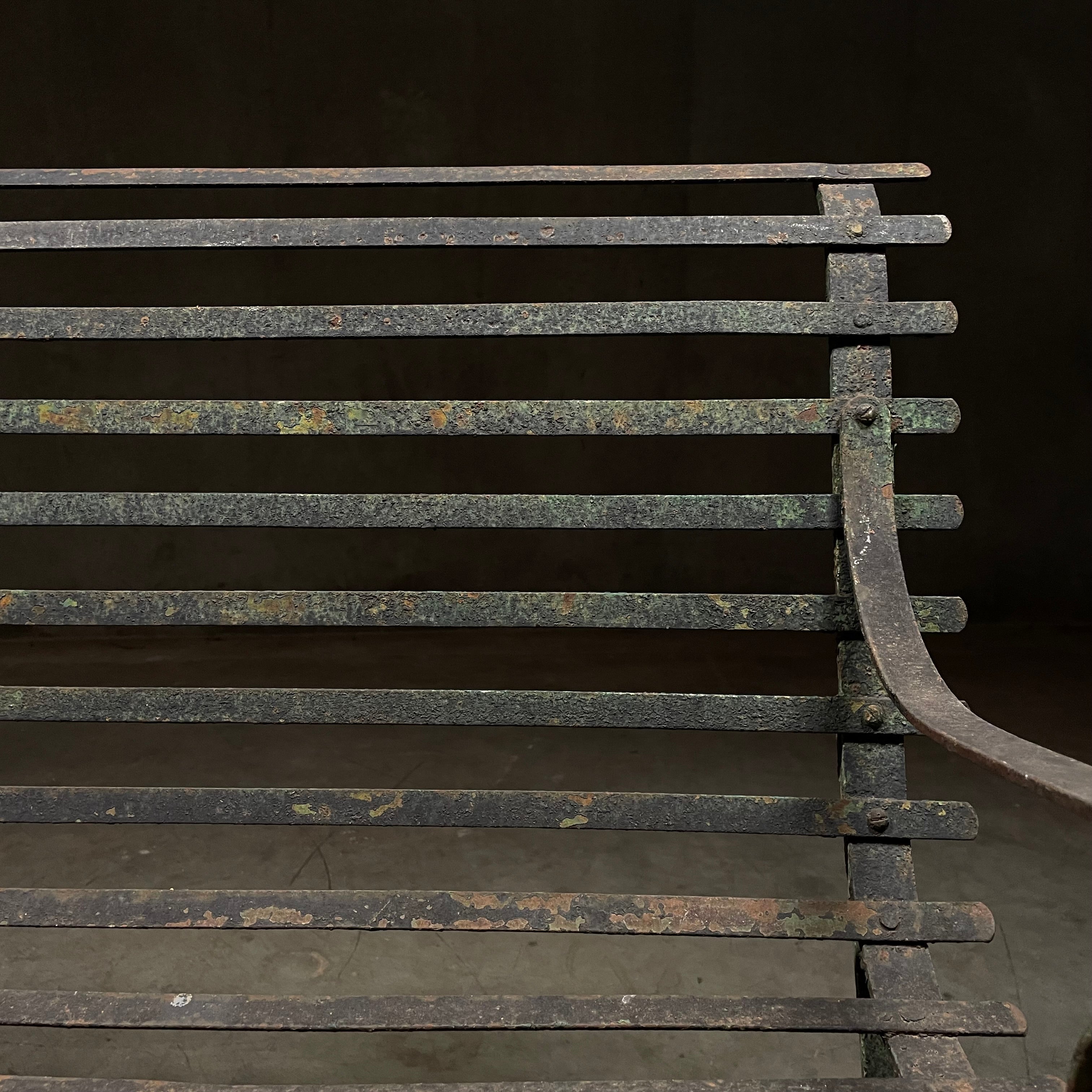 1910 Iron Garden Bench by STEWART Iron Works