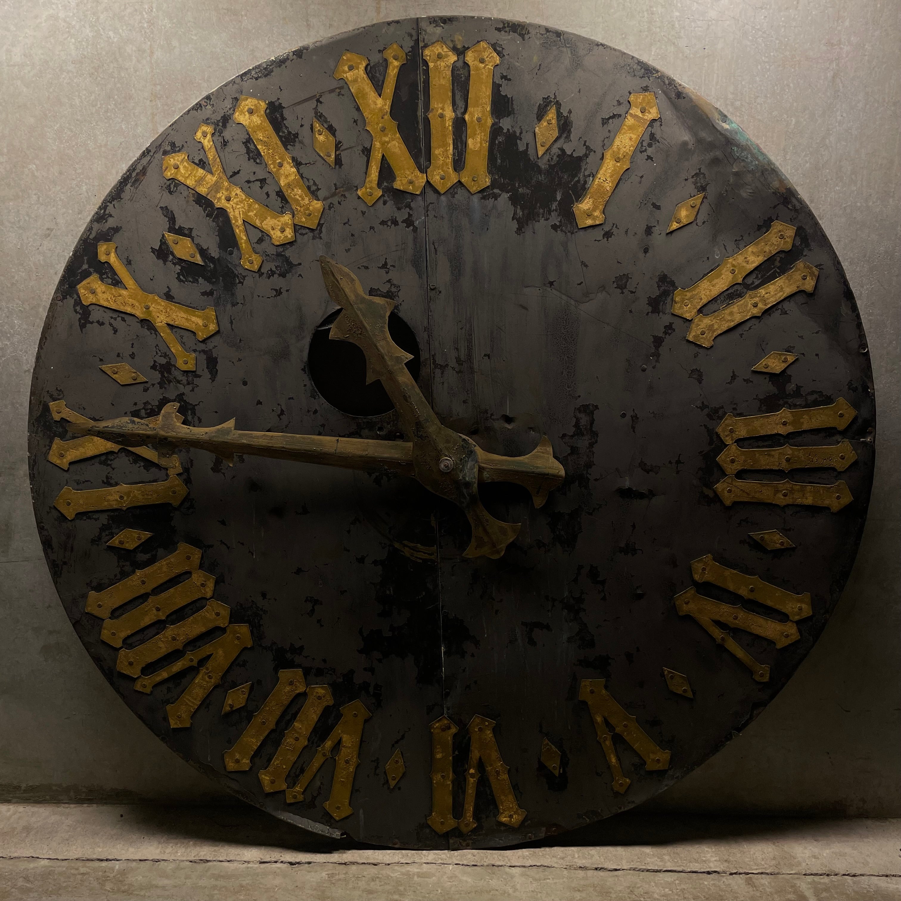 19th Century French Tower Clock Face