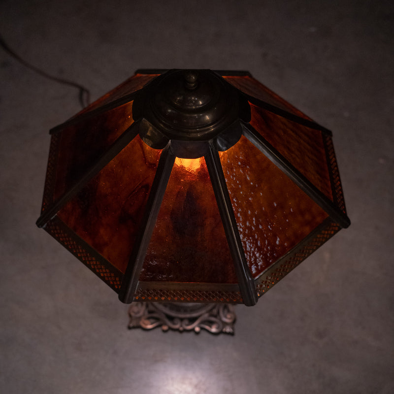 stained glass lamp | Scott Landon Antiques and Interiors.