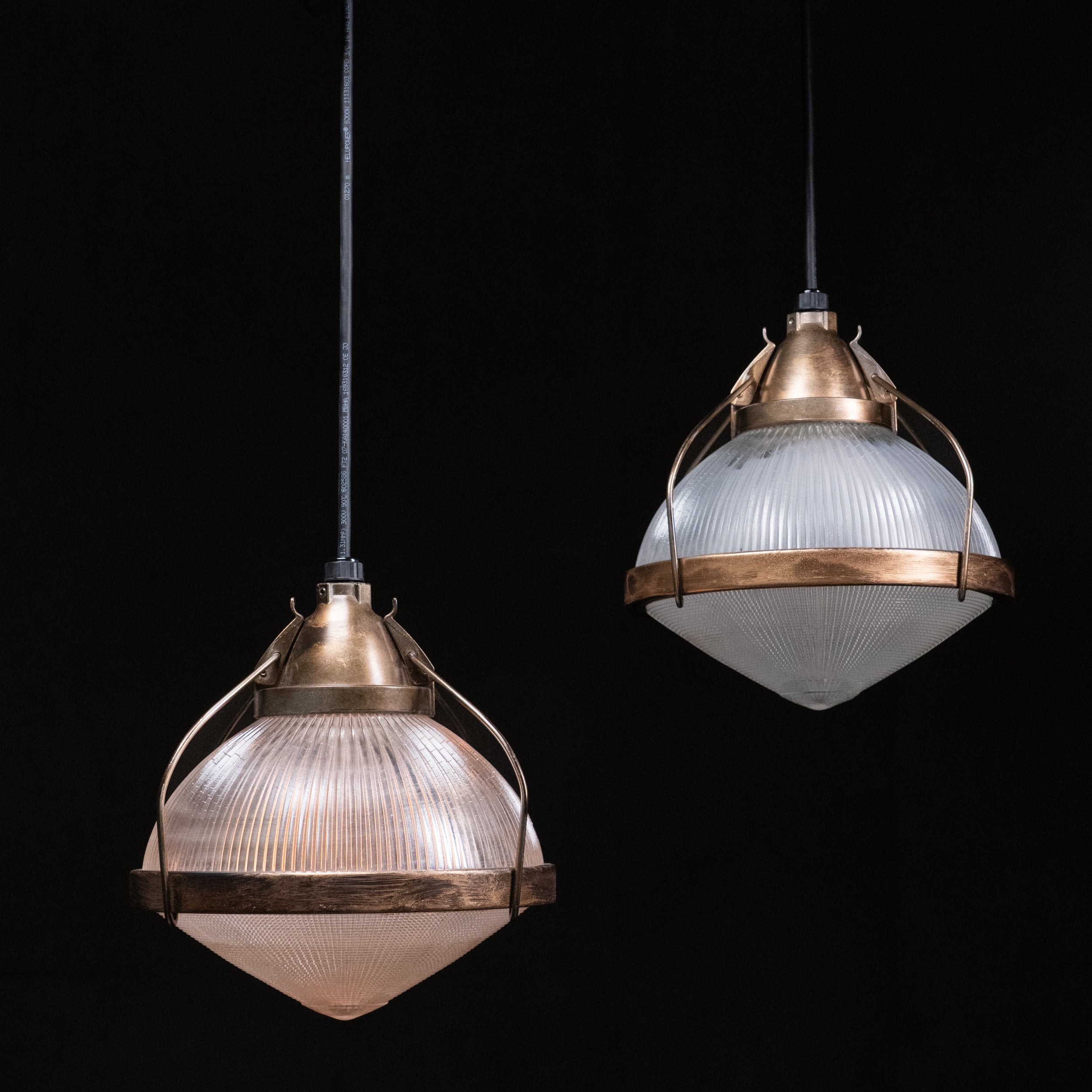 1960 Holophane Acorns in Bronze Finish