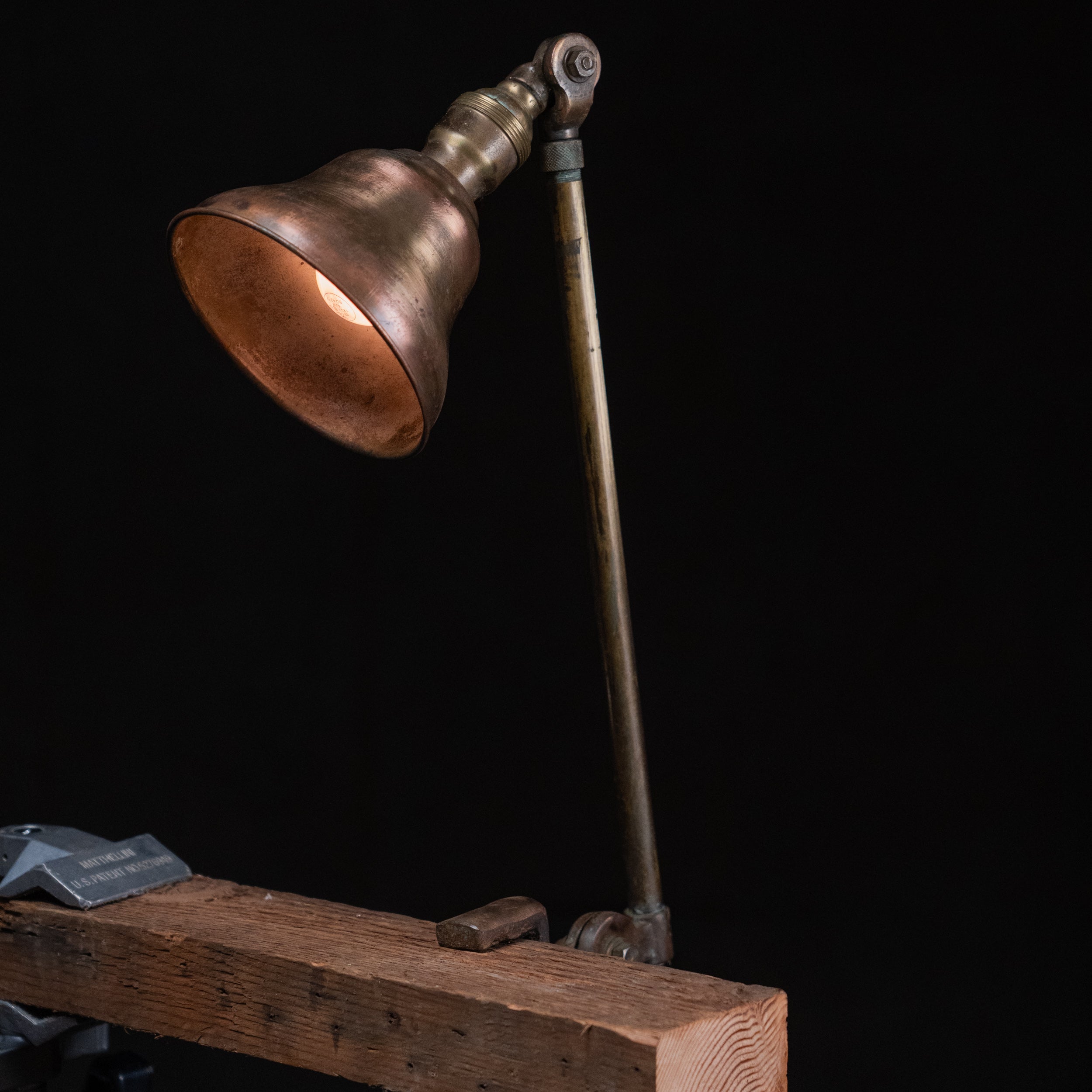 clamp on lamp | Scott Landon Antiques and Interiors.