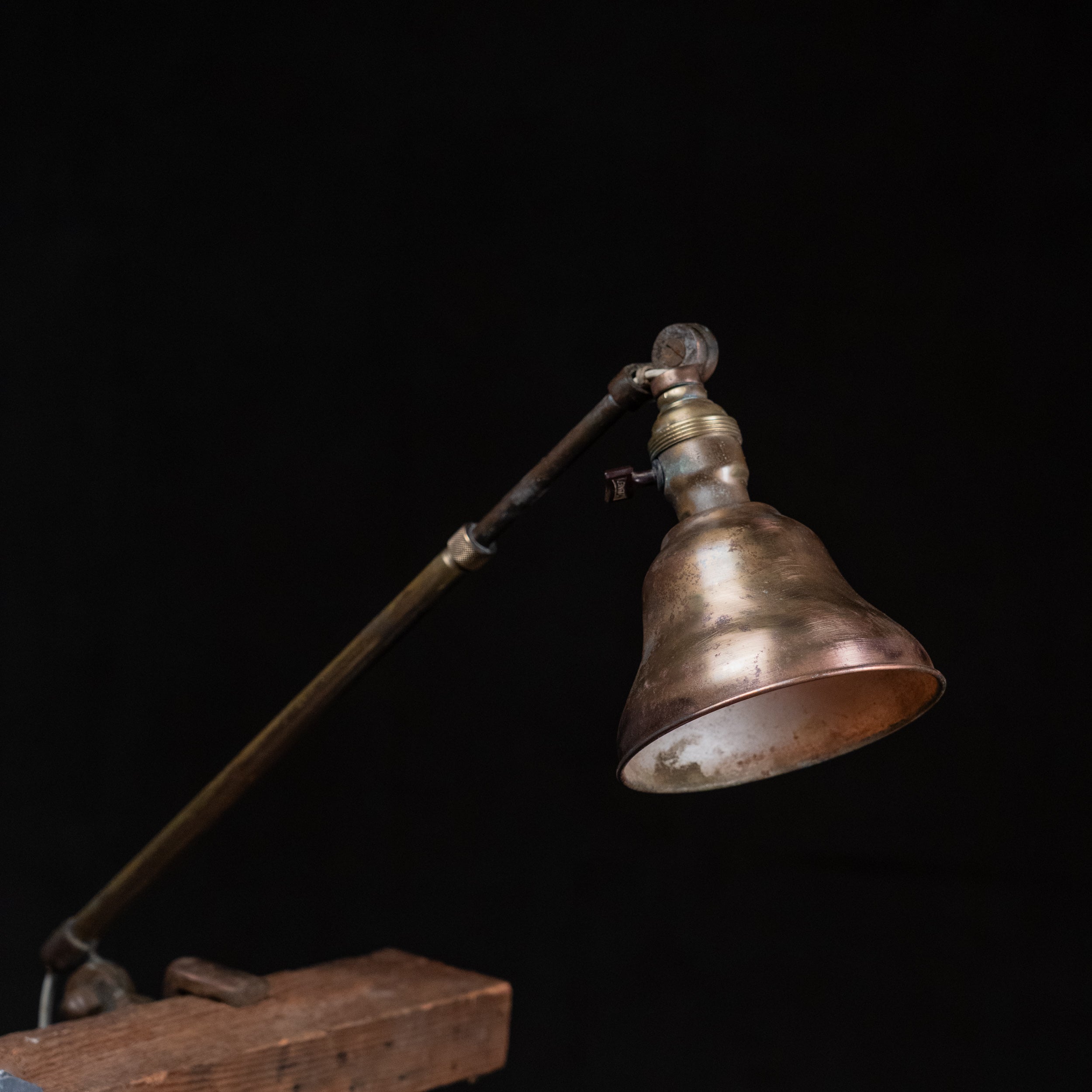 clamp on lamp | Scott Landon Antiques and Interiors.