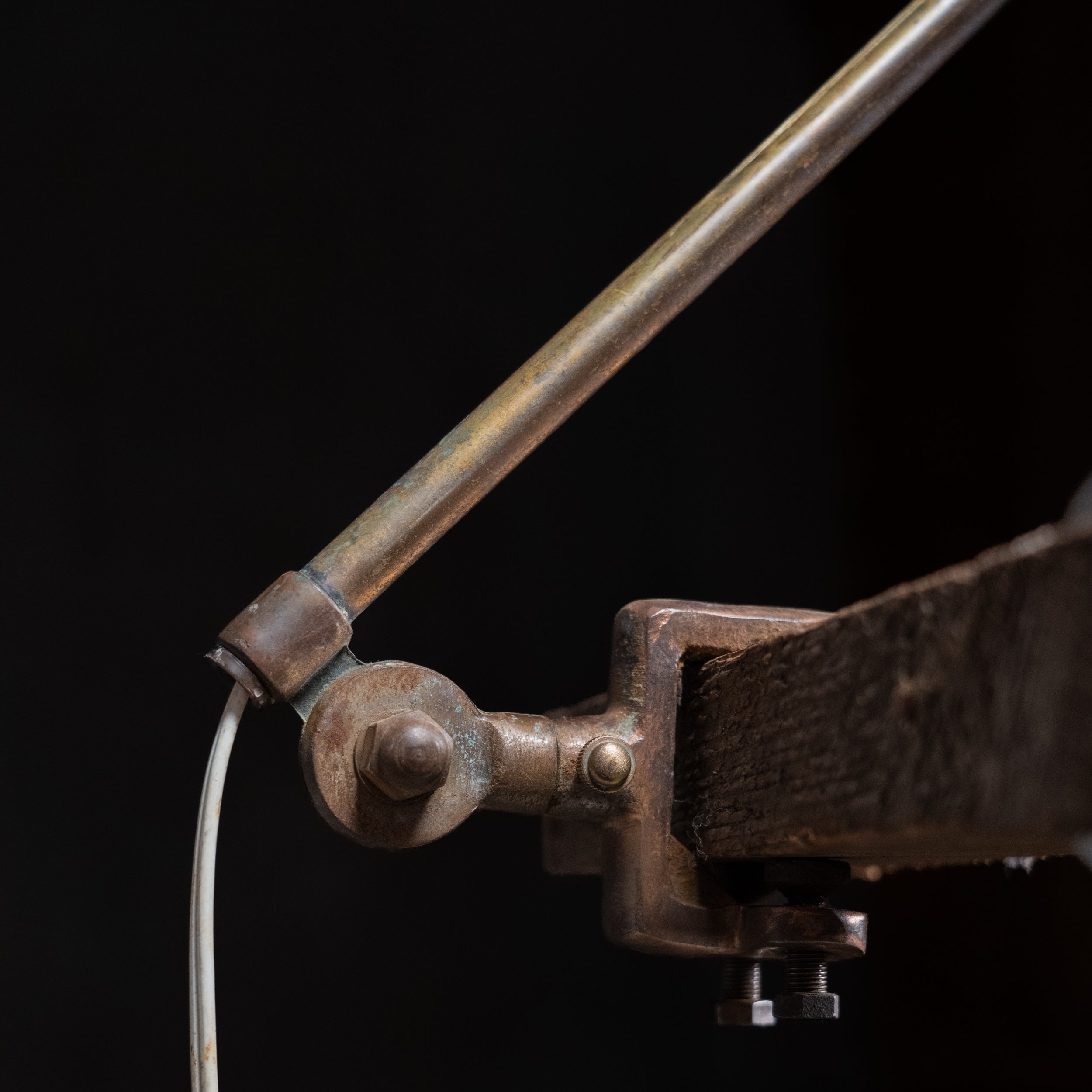 clamp on lamp | Scott Landon Antiques and Interiors.