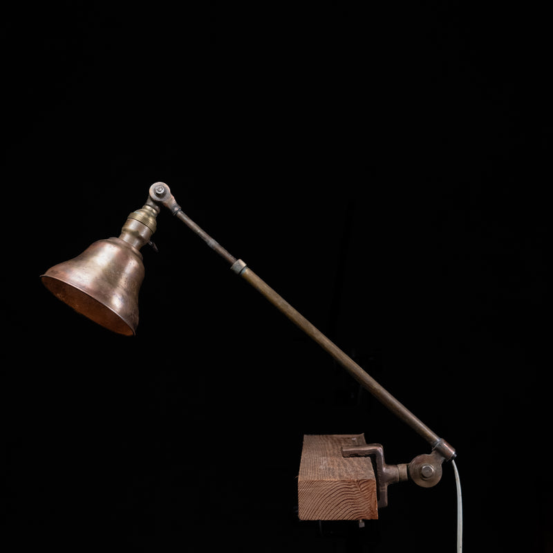 clamp on lamp | Scott Landon Antiques and Interiors.
