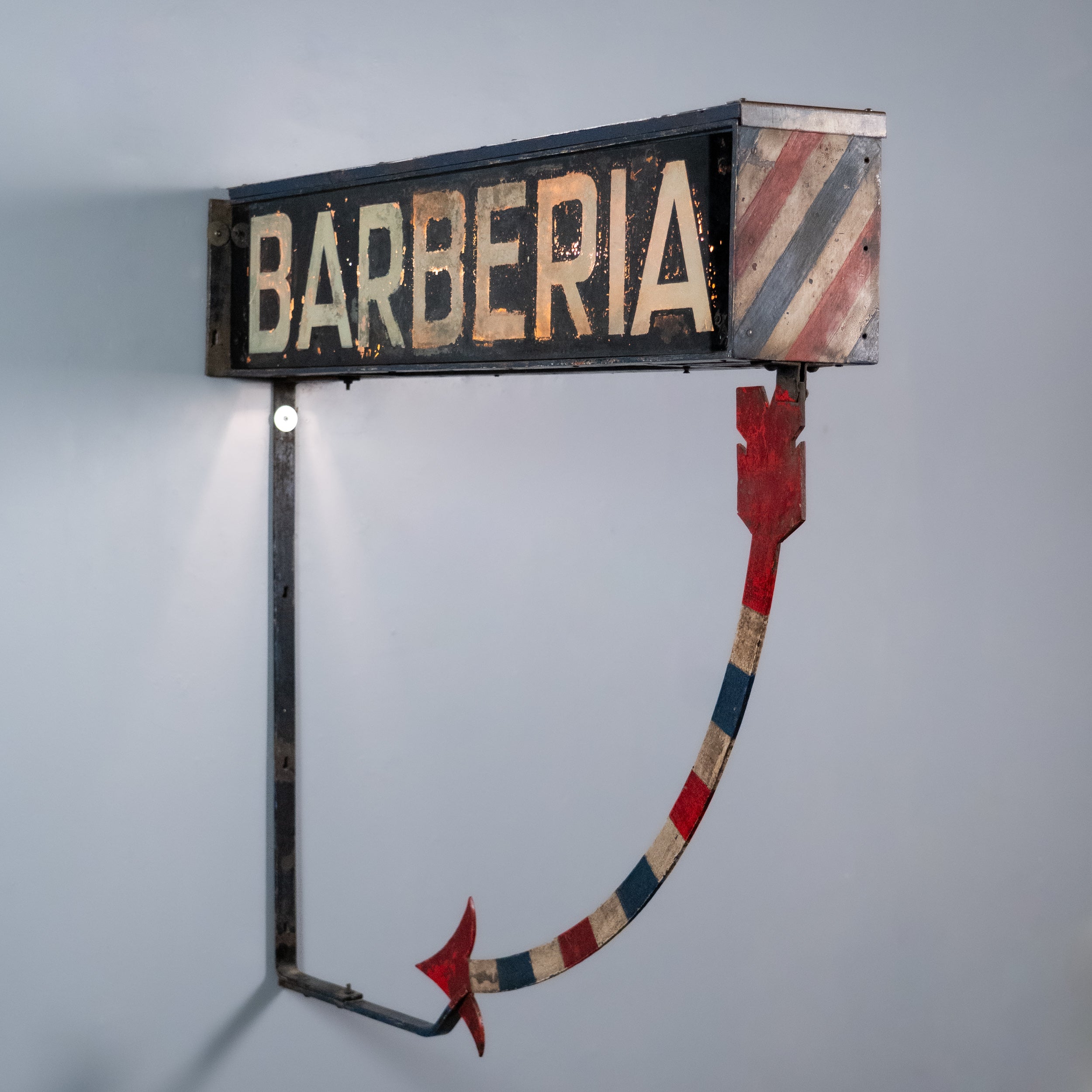 barber sign | Scott Landon Antiques and Interiors.