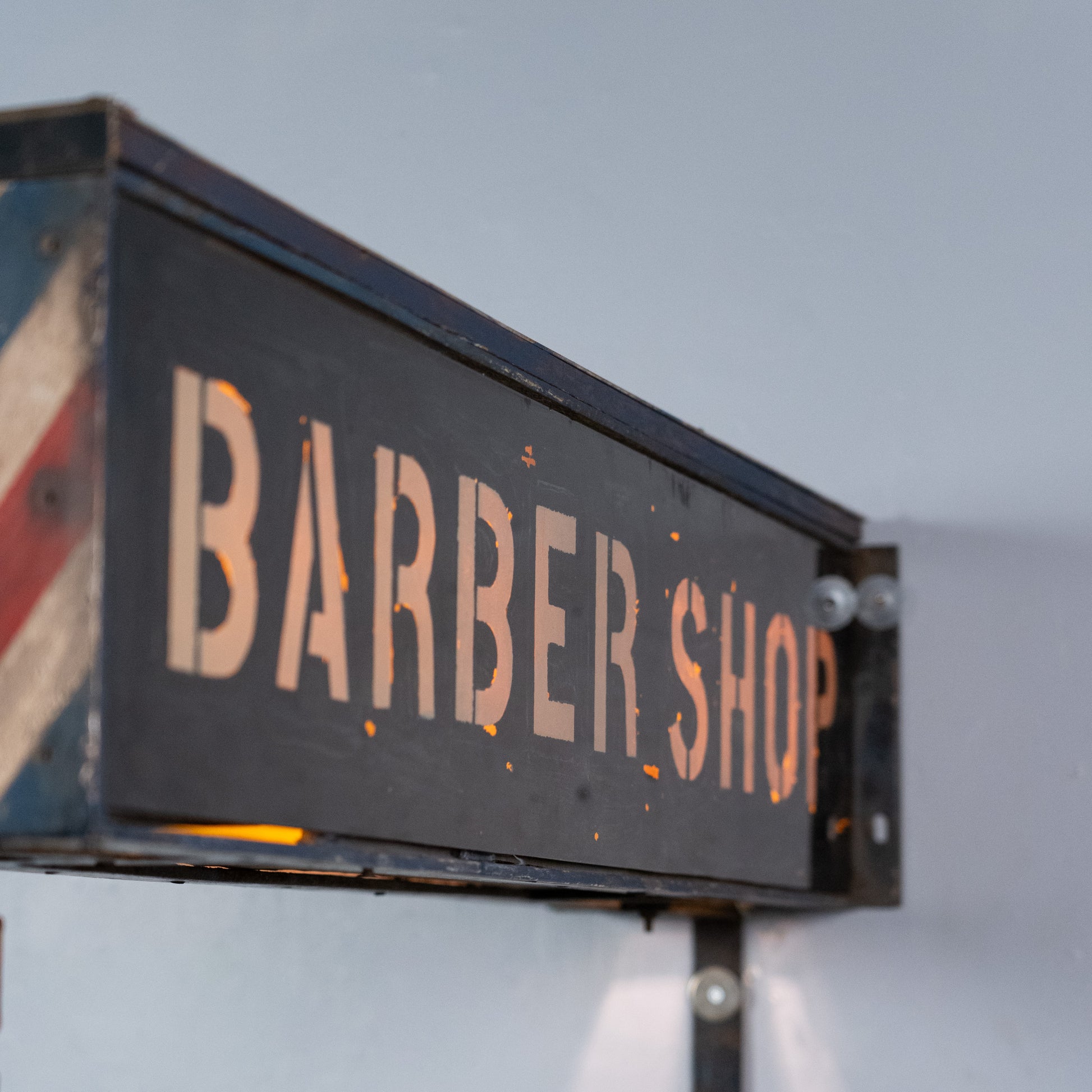 barber sign | Scott Landon Antiques and Interiors.