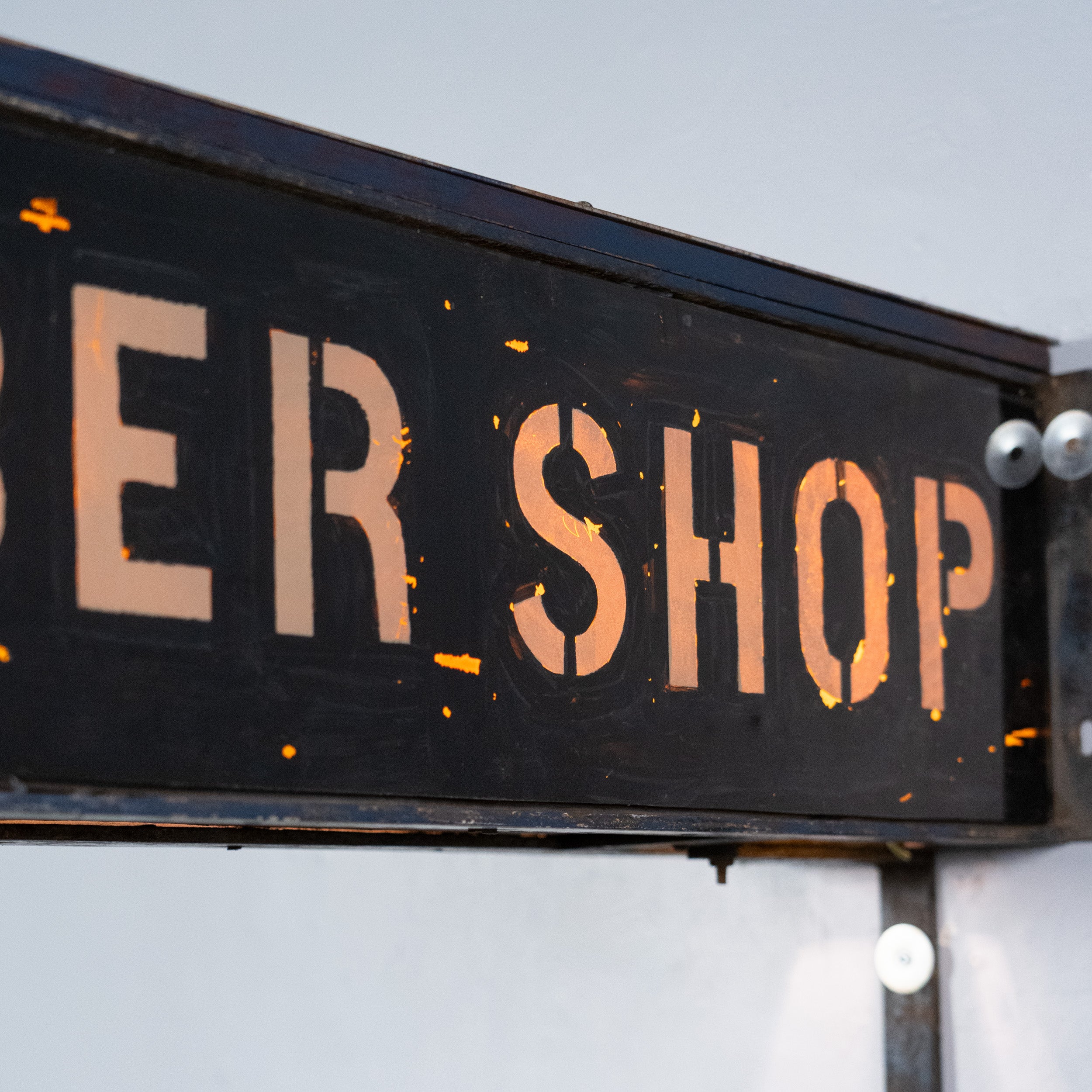 barber sign | Scott Landon Antiques and Interiors.