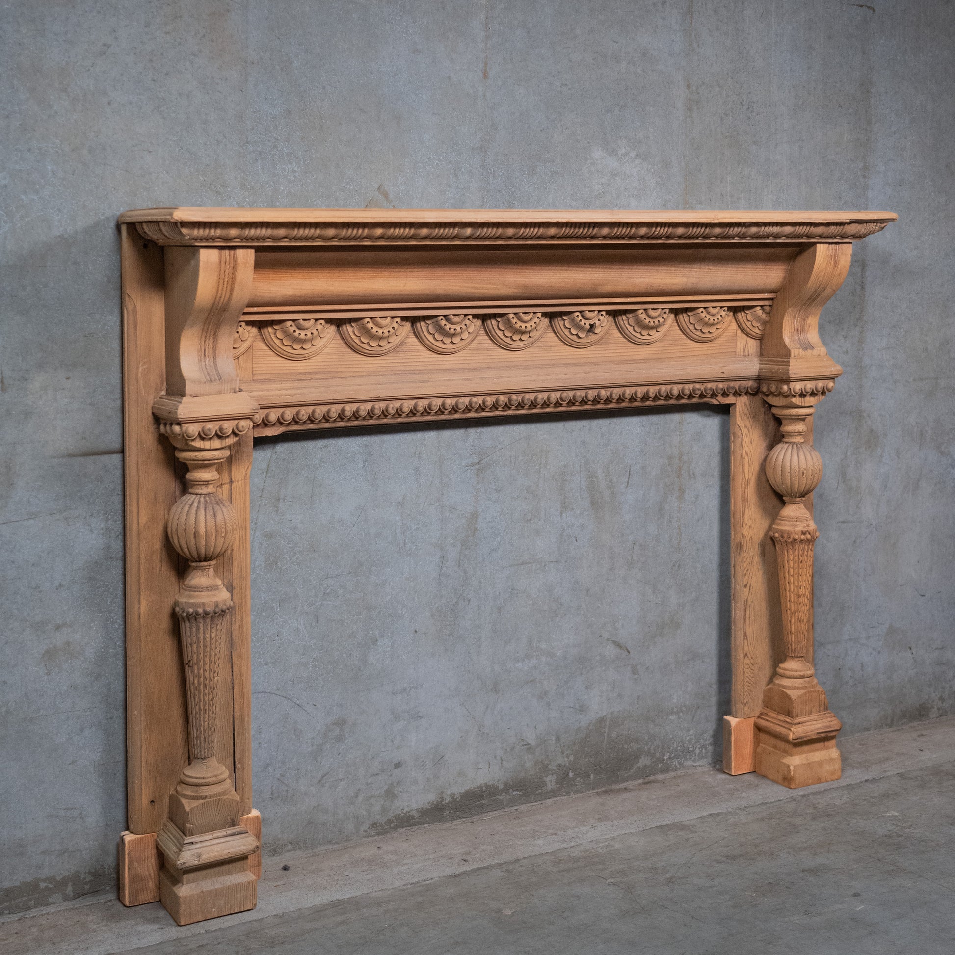 wooden mantle | Scott Landon Antiques and Interiors.