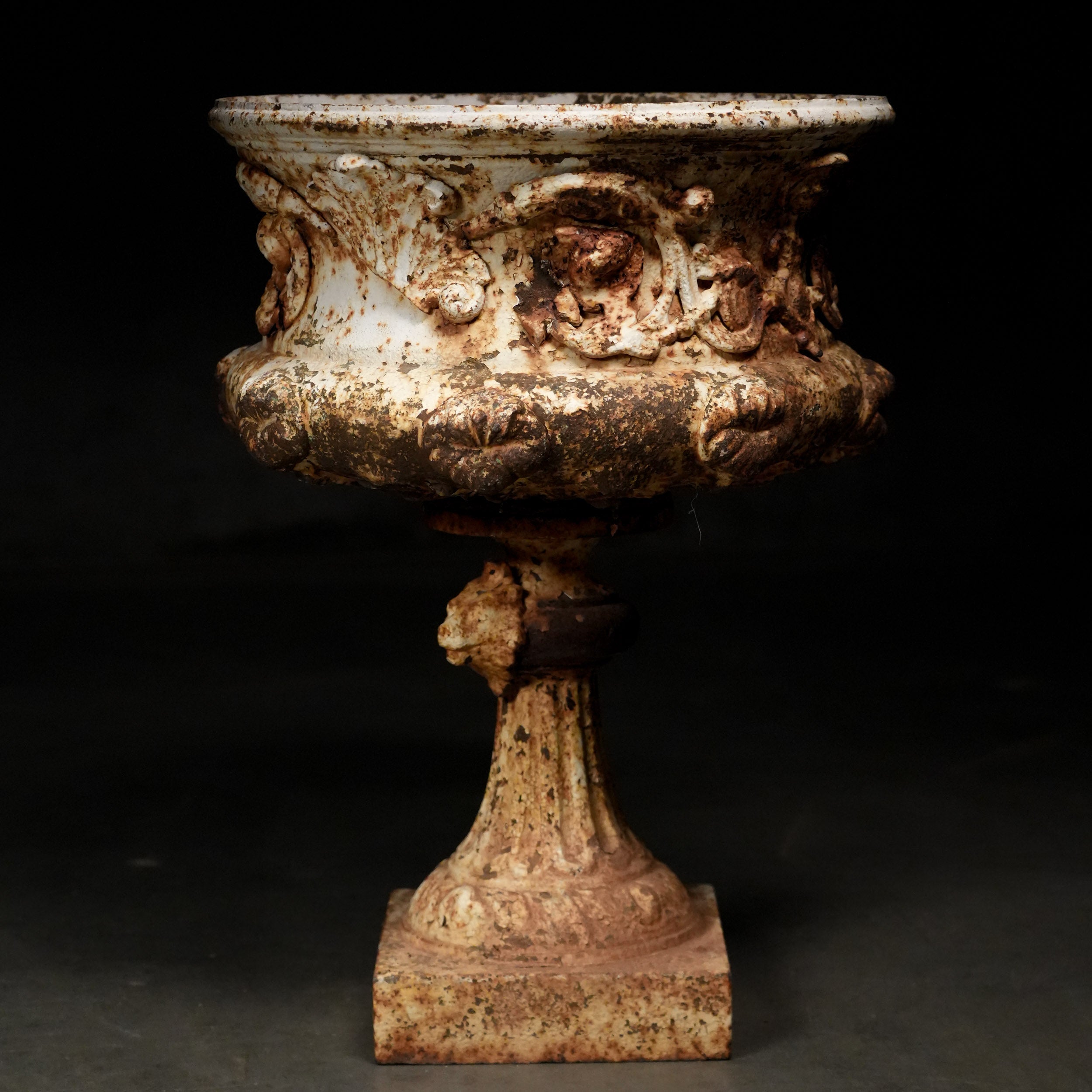 19th Century English Large Cast Iron Urn