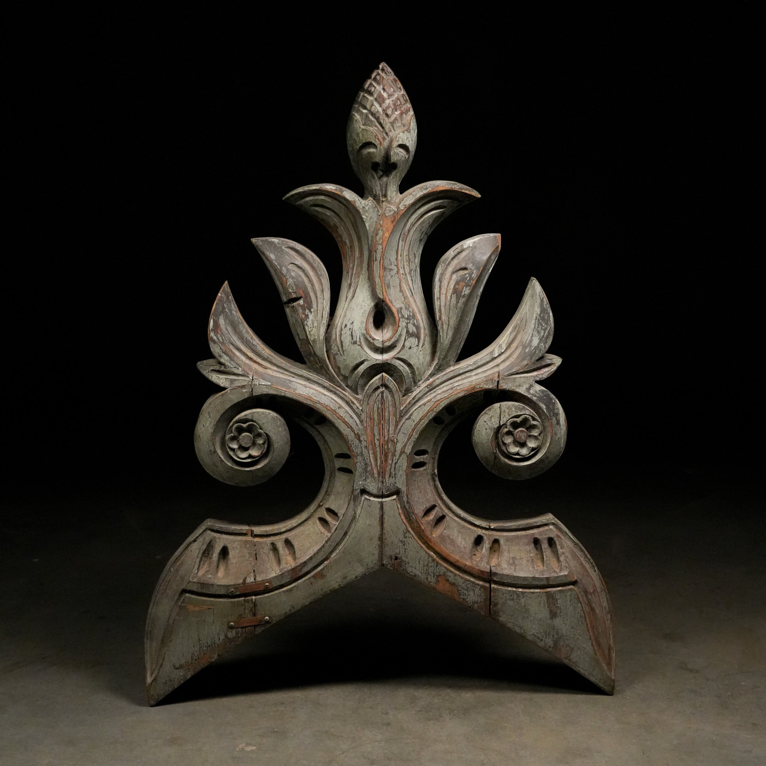 19th Century Quebec Wooden Architectural Finial