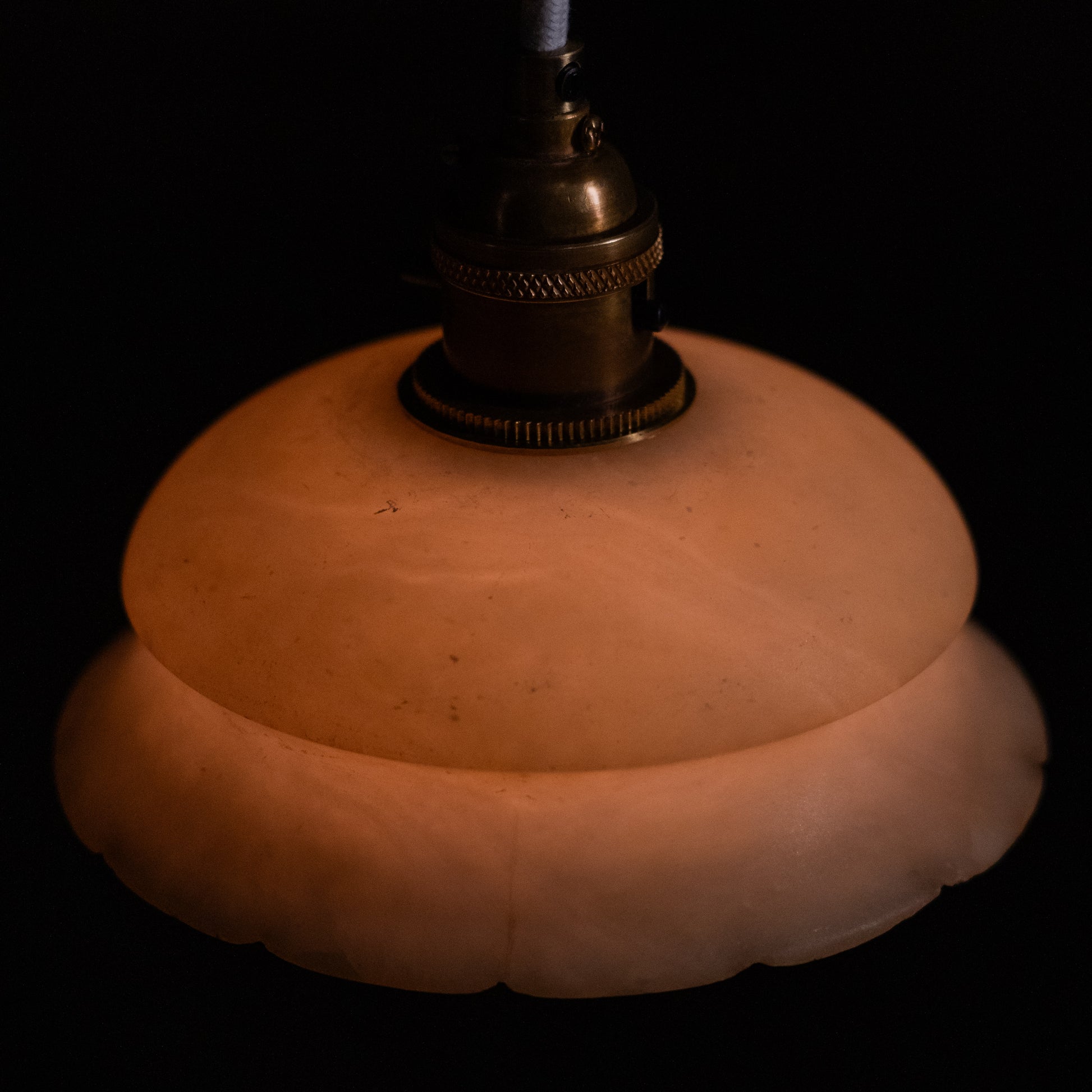 alabaster pendants | Scott Landon Antiques and Interiors.