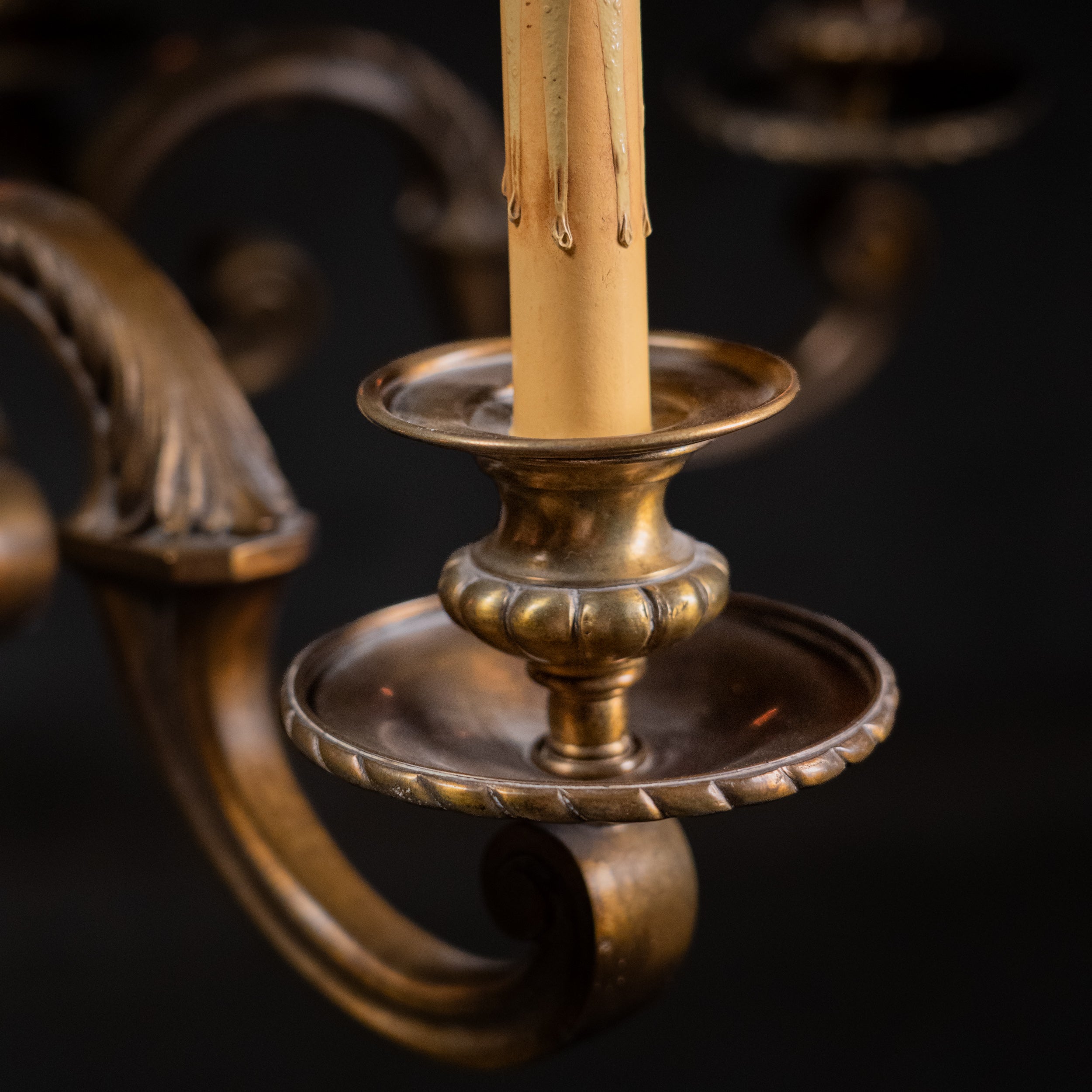 brass chandelier | Scott Landon Antiques and Interiors.