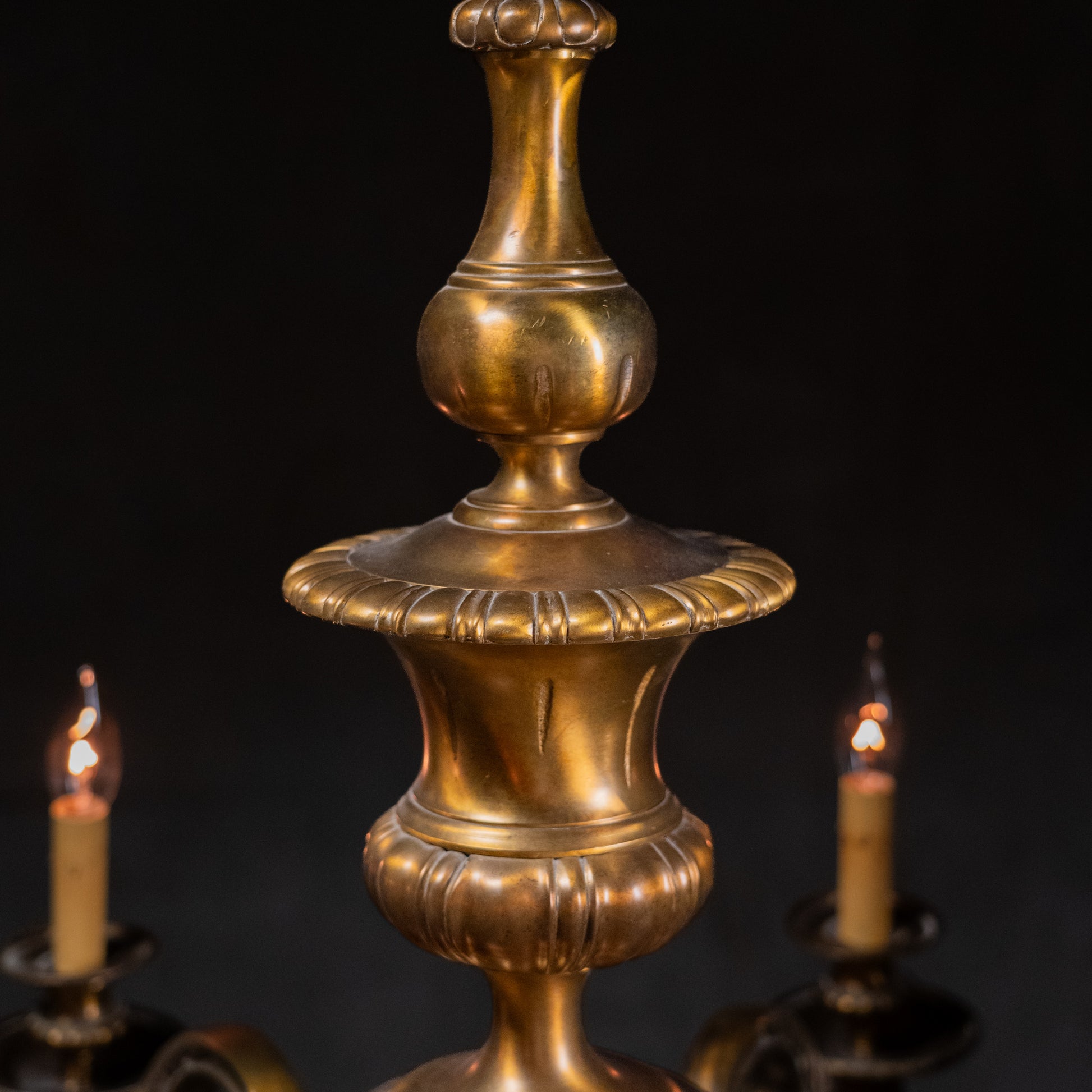 brass chandelier | Scott Landon Antiques and Interiors.