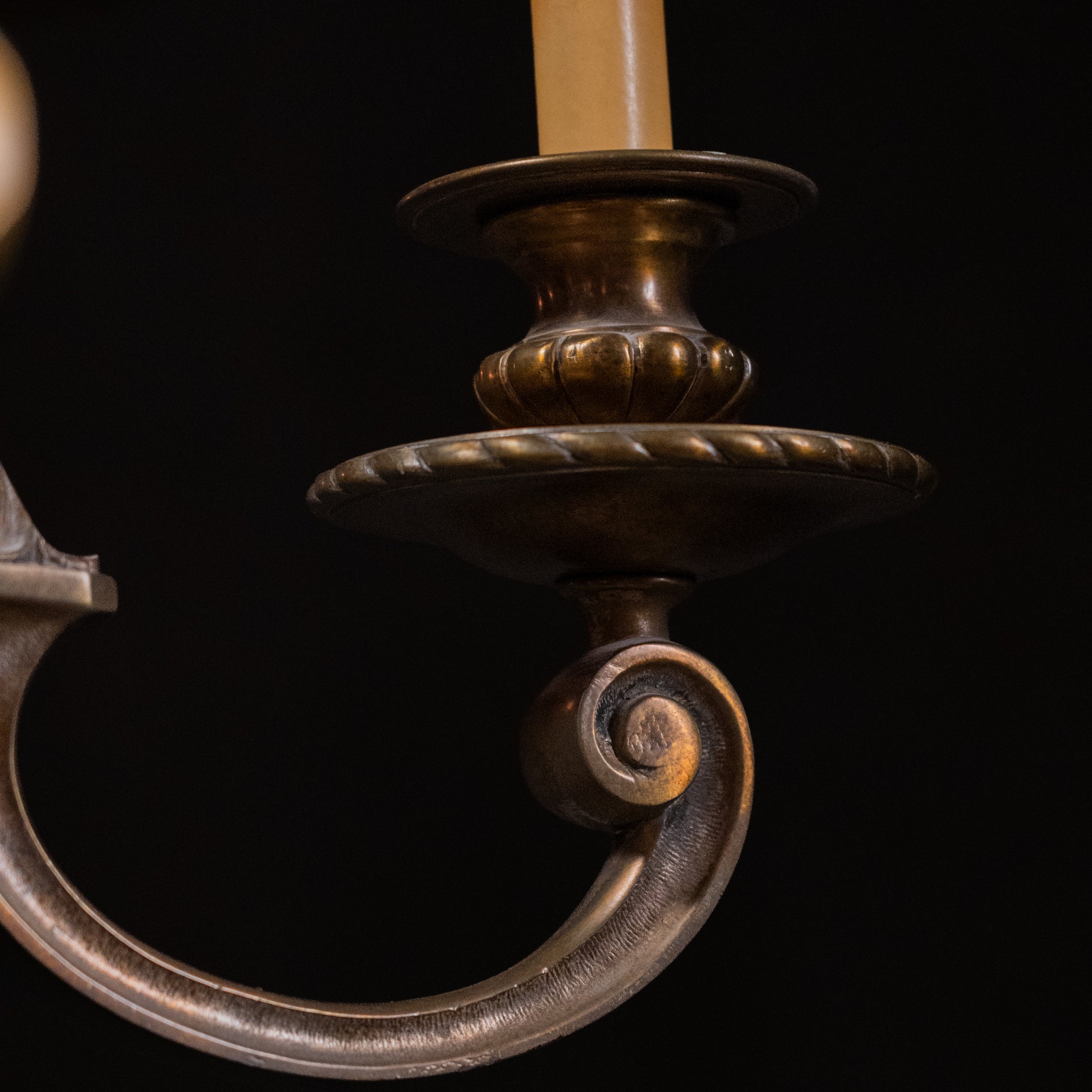 brass chandelier | Scott Landon Antiques and Interiors.