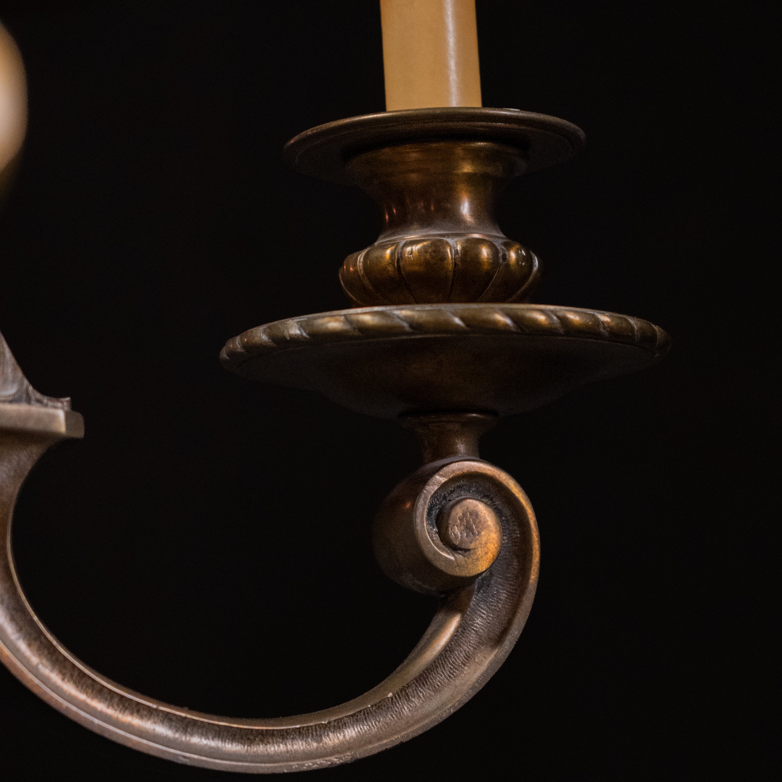 brass chandelier | Scott Landon Antiques and Interiors.
