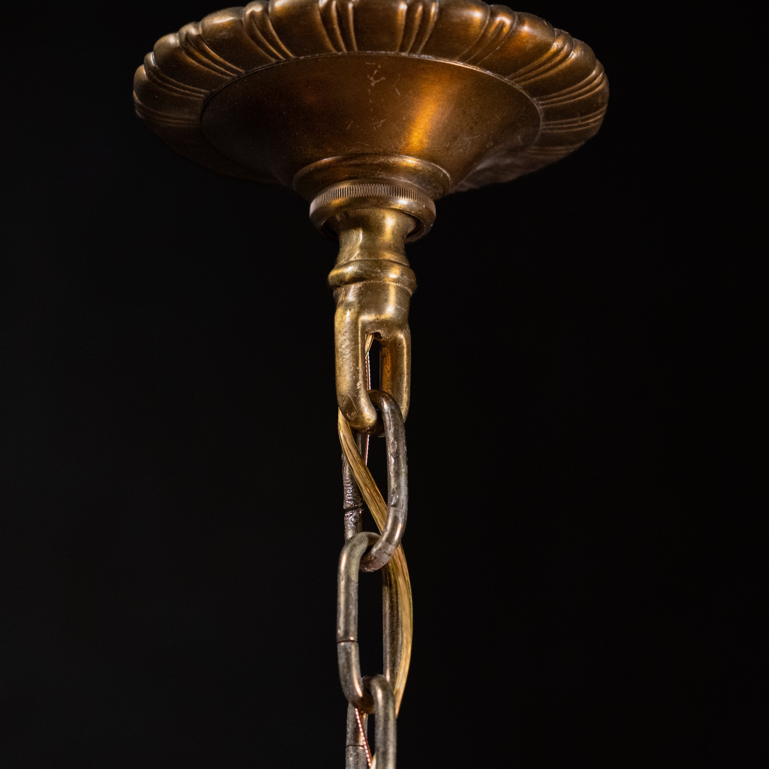 brass chandelier | Scott Landon Antiques and Interiors.