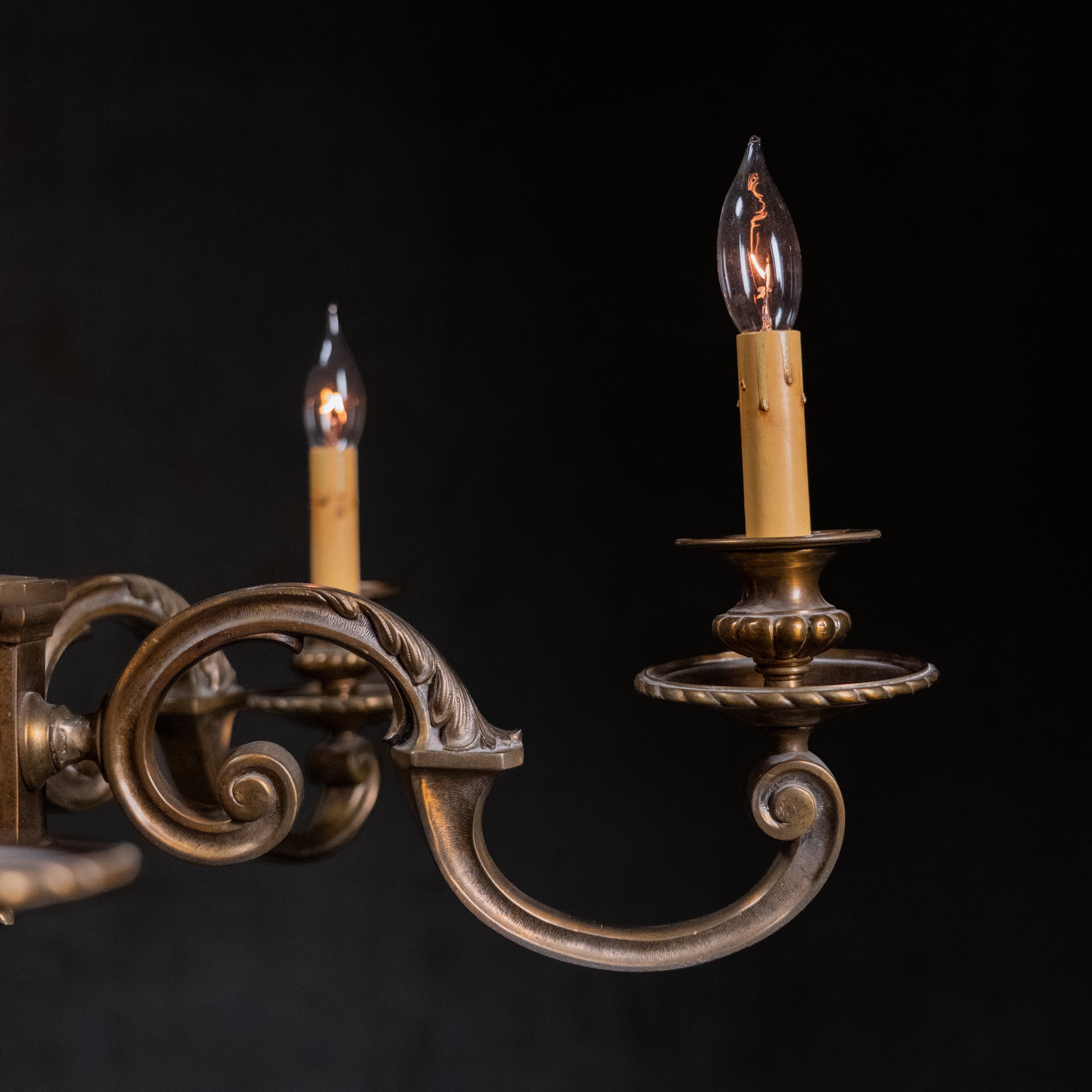 brass chandelier | Scott Landon Antiques and Interiors.