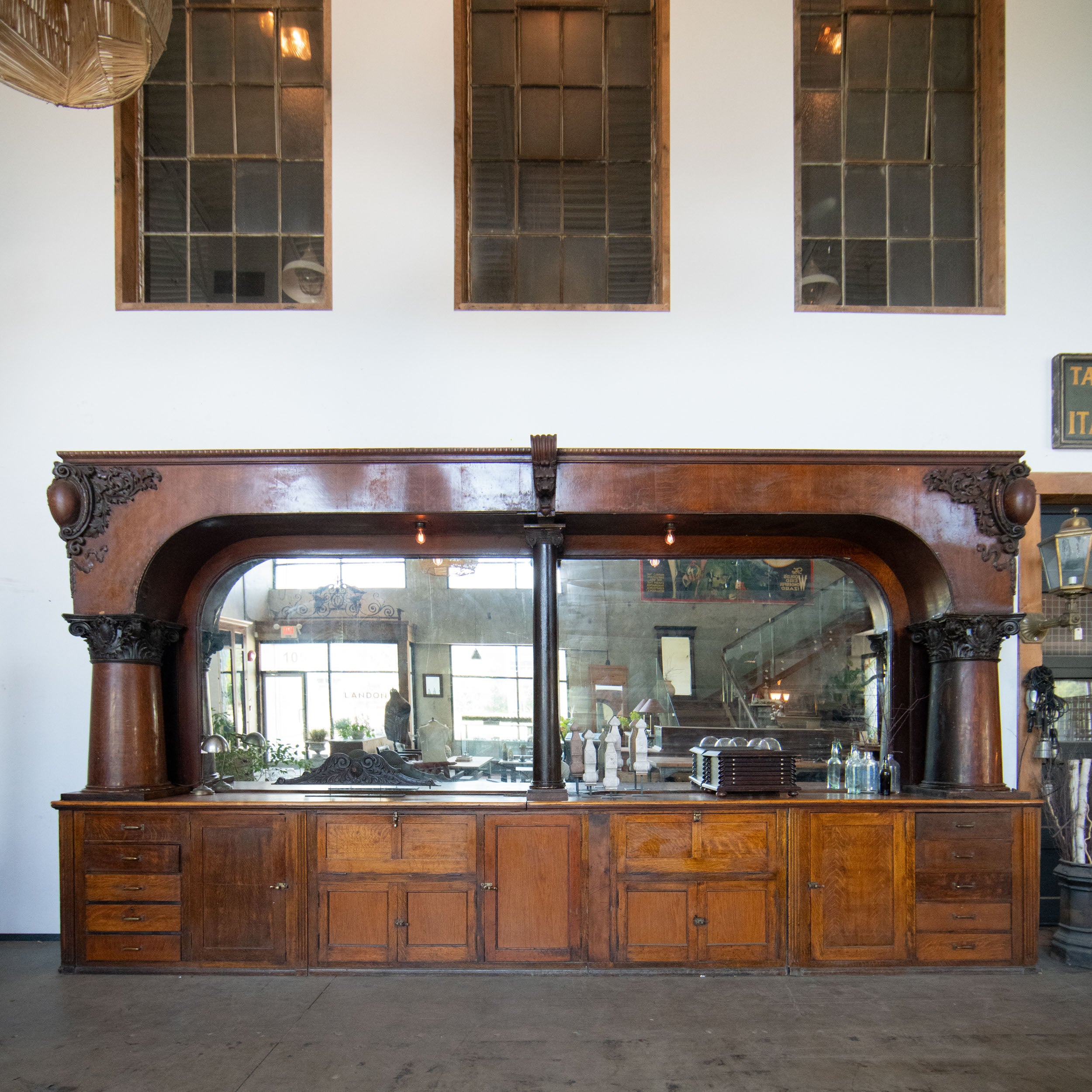 C 1900 large back bar by Charles passow & sons , Chicago