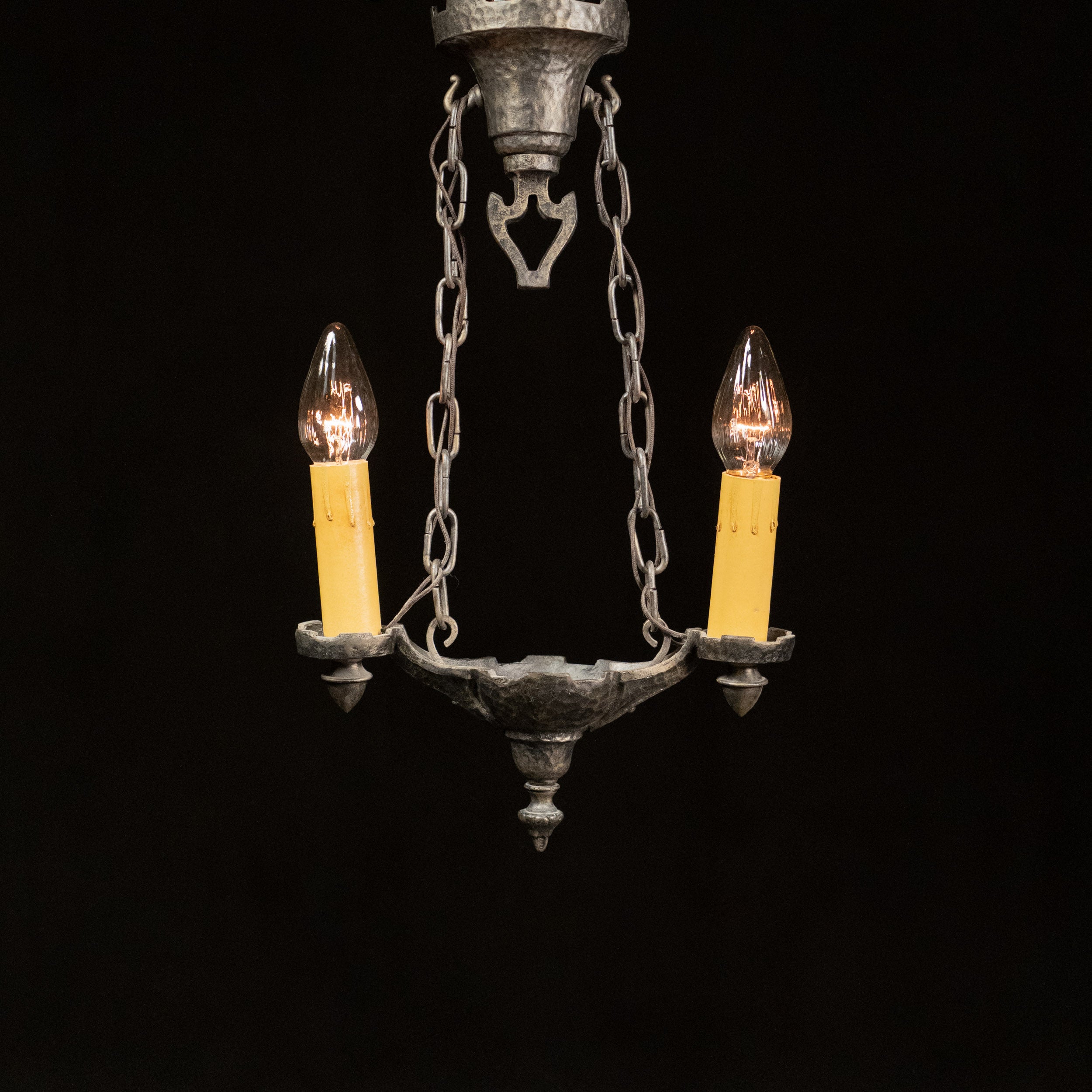 1920 Gothic Two Arm Pendant Light