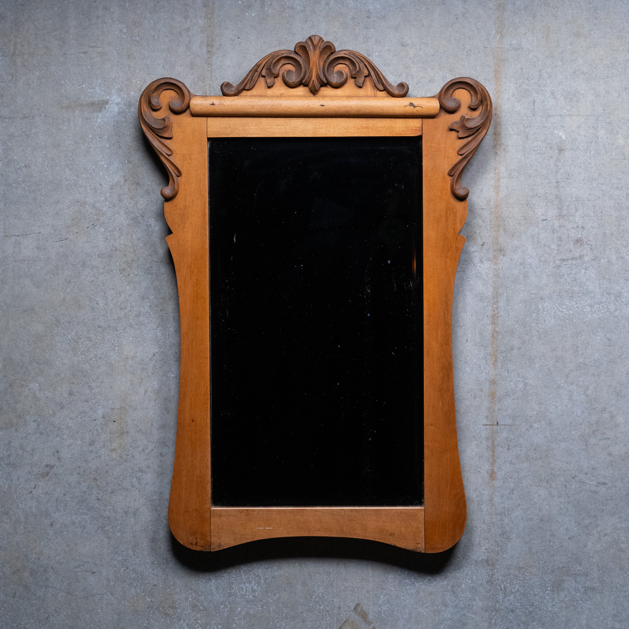 1930 Wooden Carved Bevelled Mirror