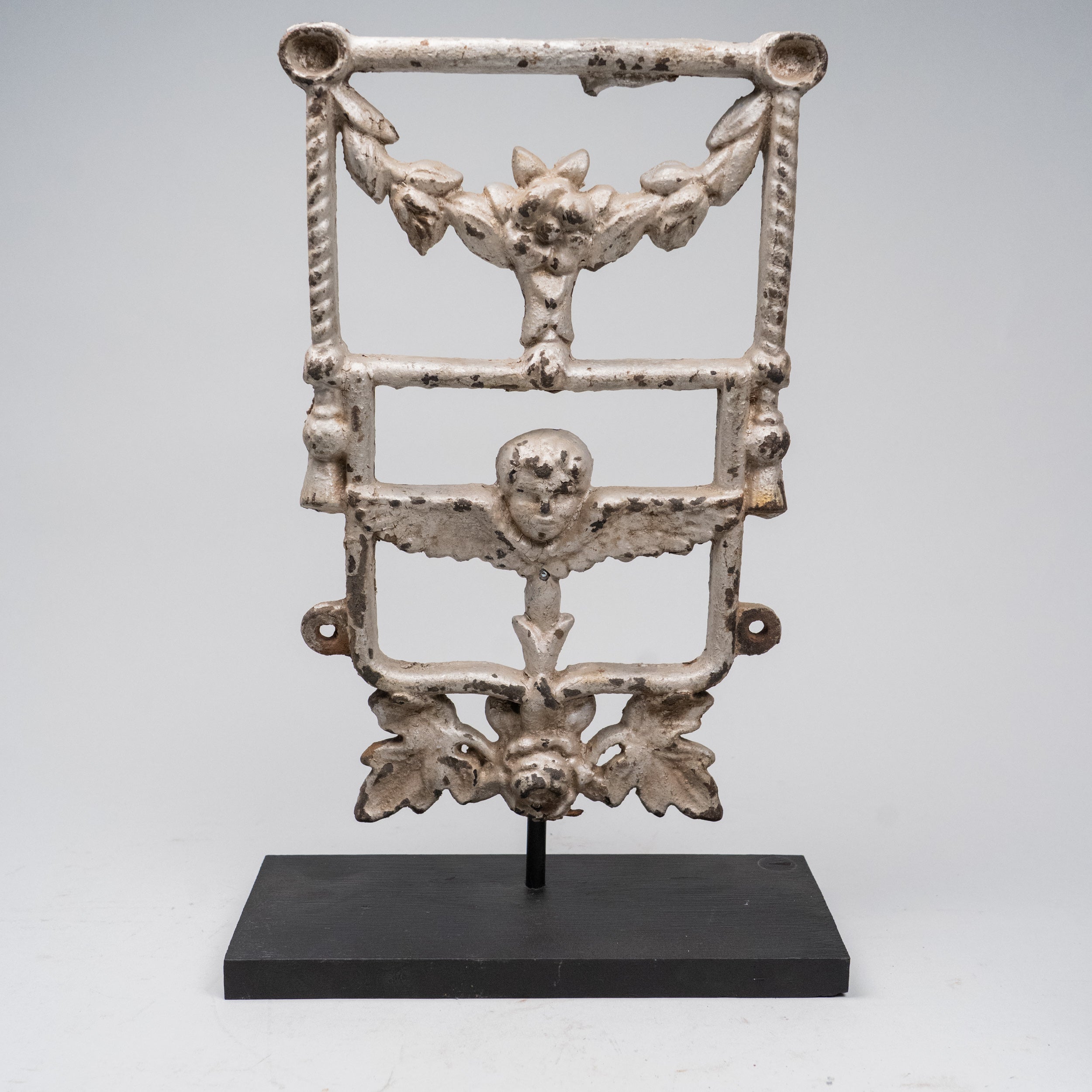 1890 Cast Iron Decorative Finial in Original Finish