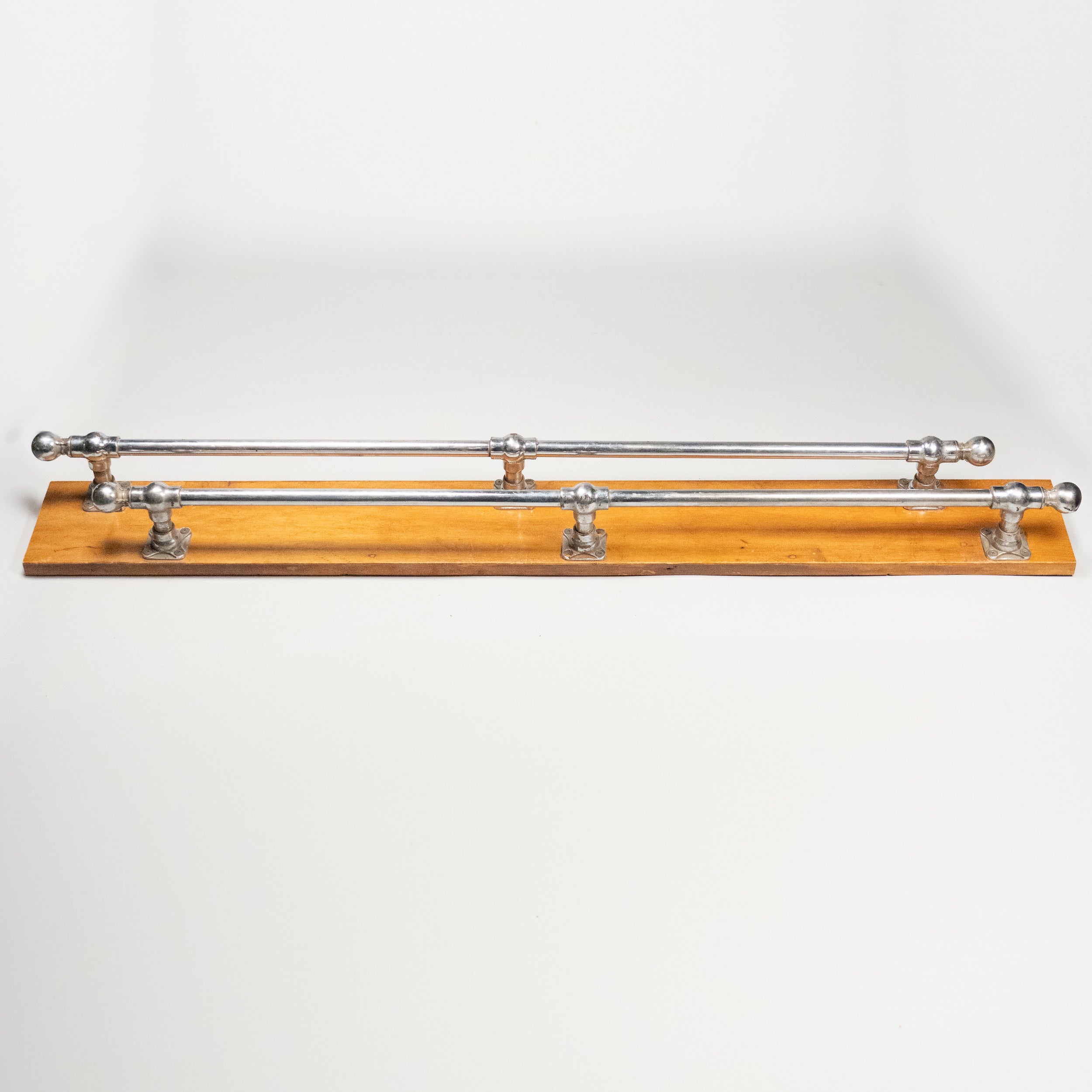 1920 Pair of Nickel Plated Towel Bars