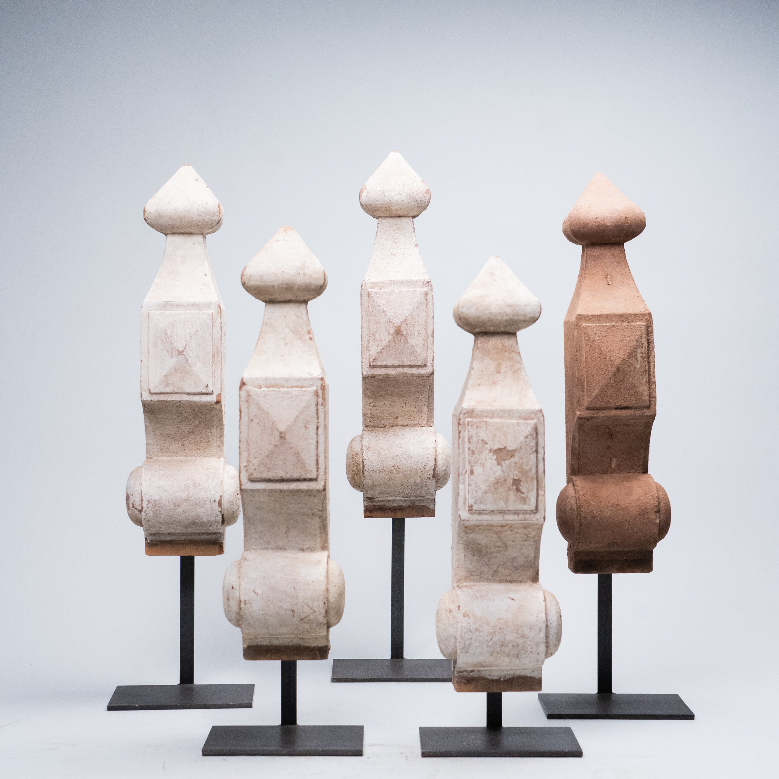 1870 Wooden Decorative Architectural Finials