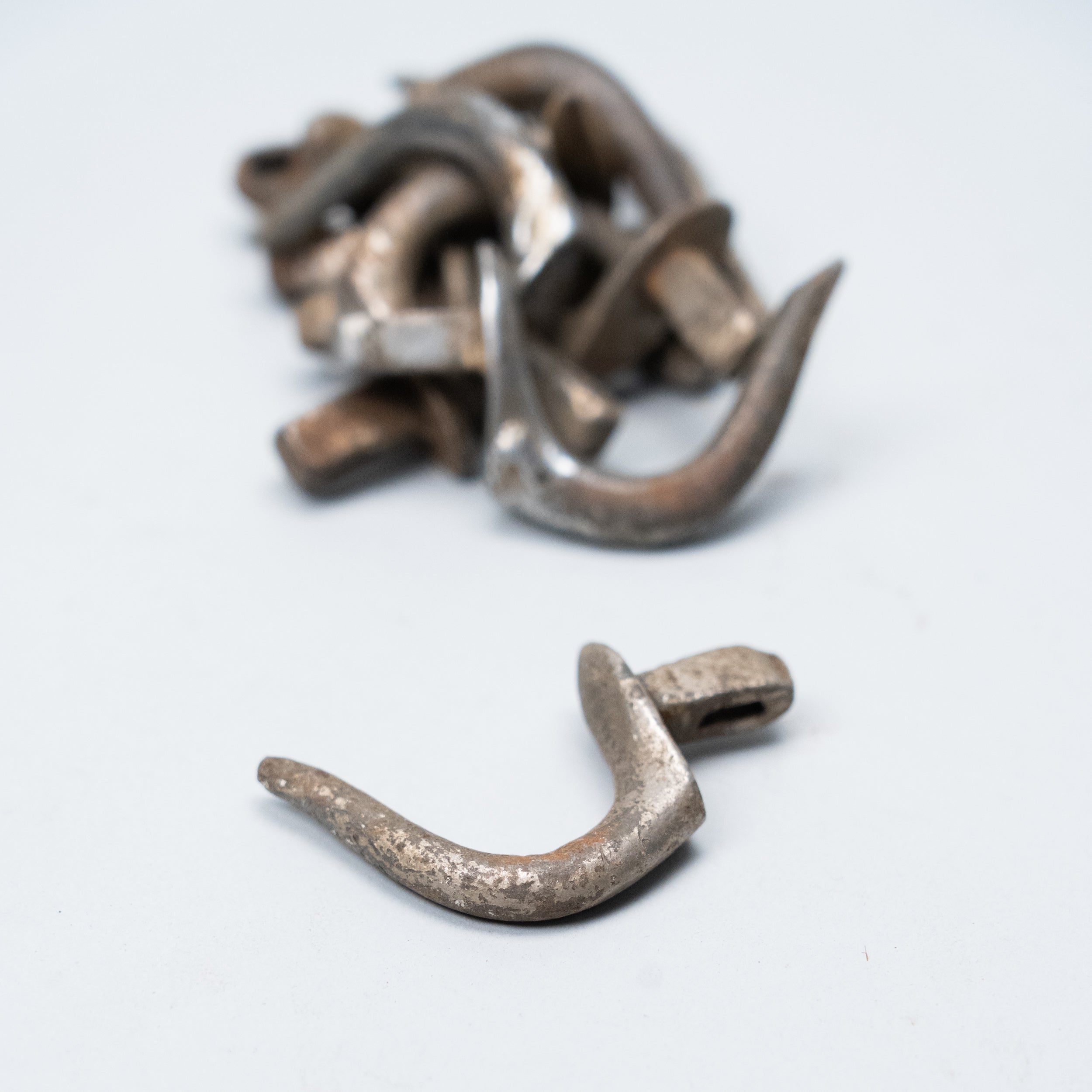 1930 Vintage Meat Rack Cast Hooks