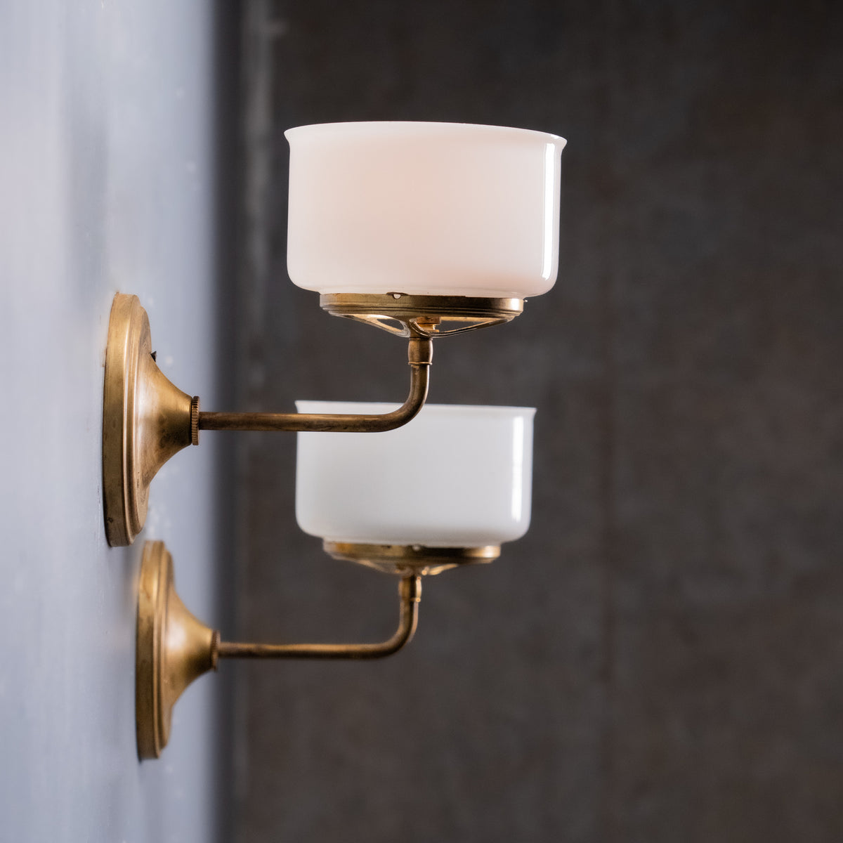1920-30 brass sconces | Scott Landon Antiques and Interiors.