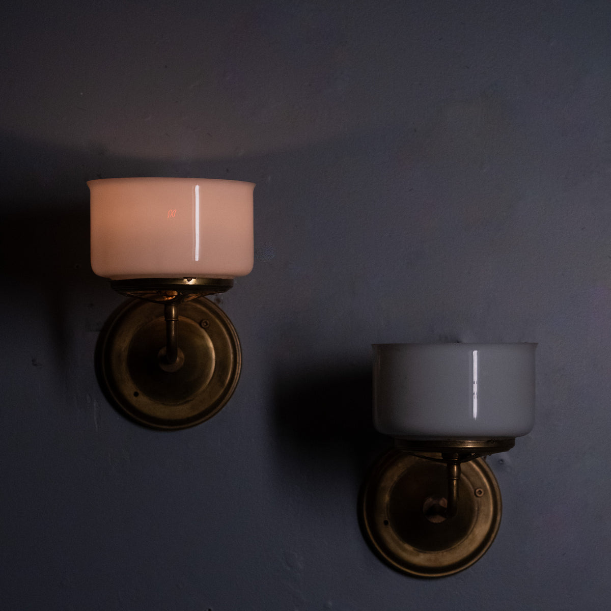 1920-30 brass sconces | Scott Landon Antiques and Interiors.